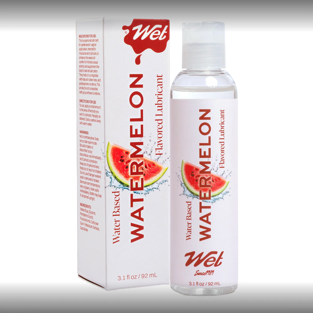 Wet Flavored Juicy Watermelon (3.1oz) – Flavored Sensual Lubricant