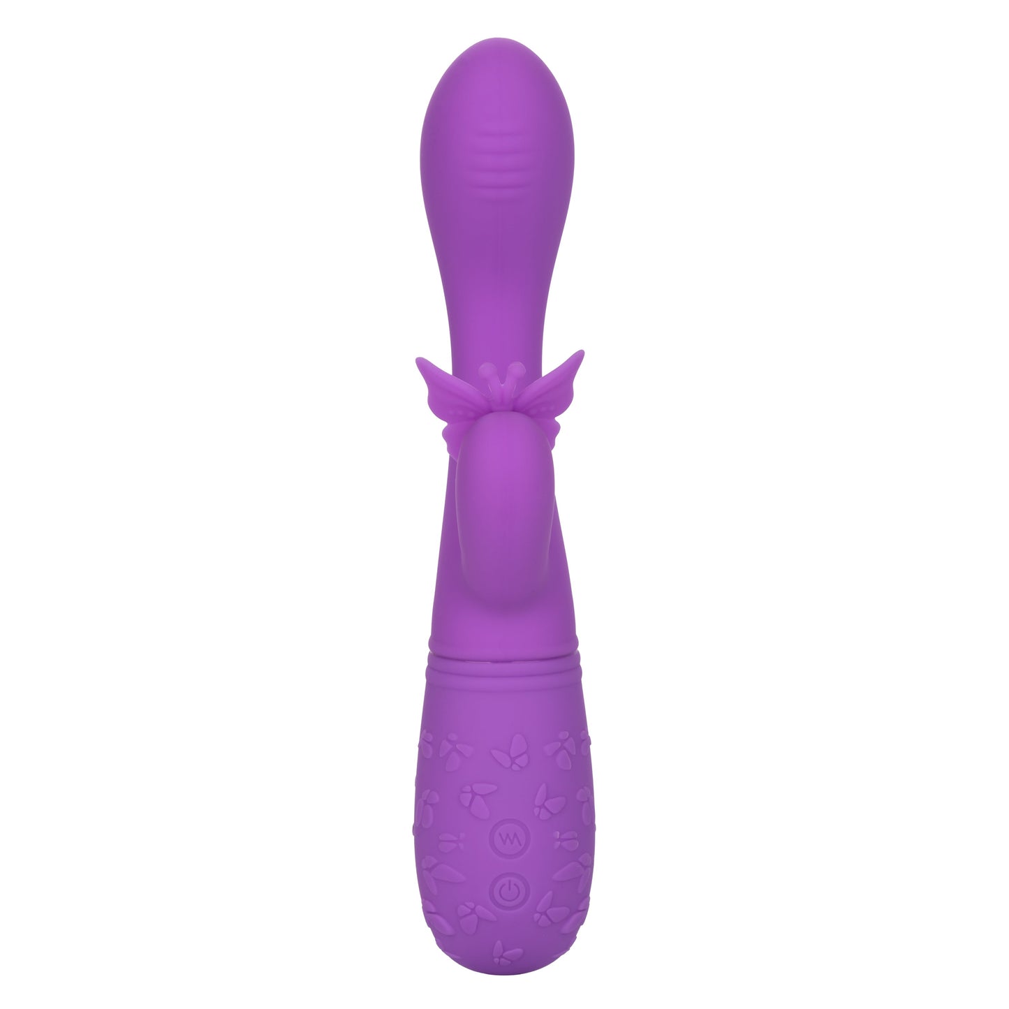 Butterfly Kiss Purple Silicone Vibrator with Motors