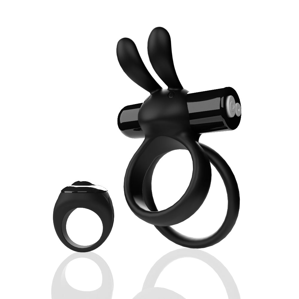 Ohare XL (Black) – Rechargeable Waterproof Remote Control Rabbit Vibrator