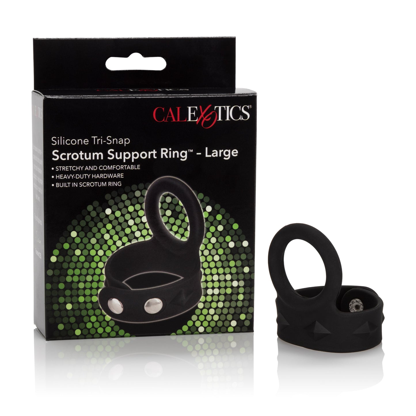 Silicone Adjustable Tri-Snap Scrotum Support Ring Large – Comfortable Silicone Support Ring
