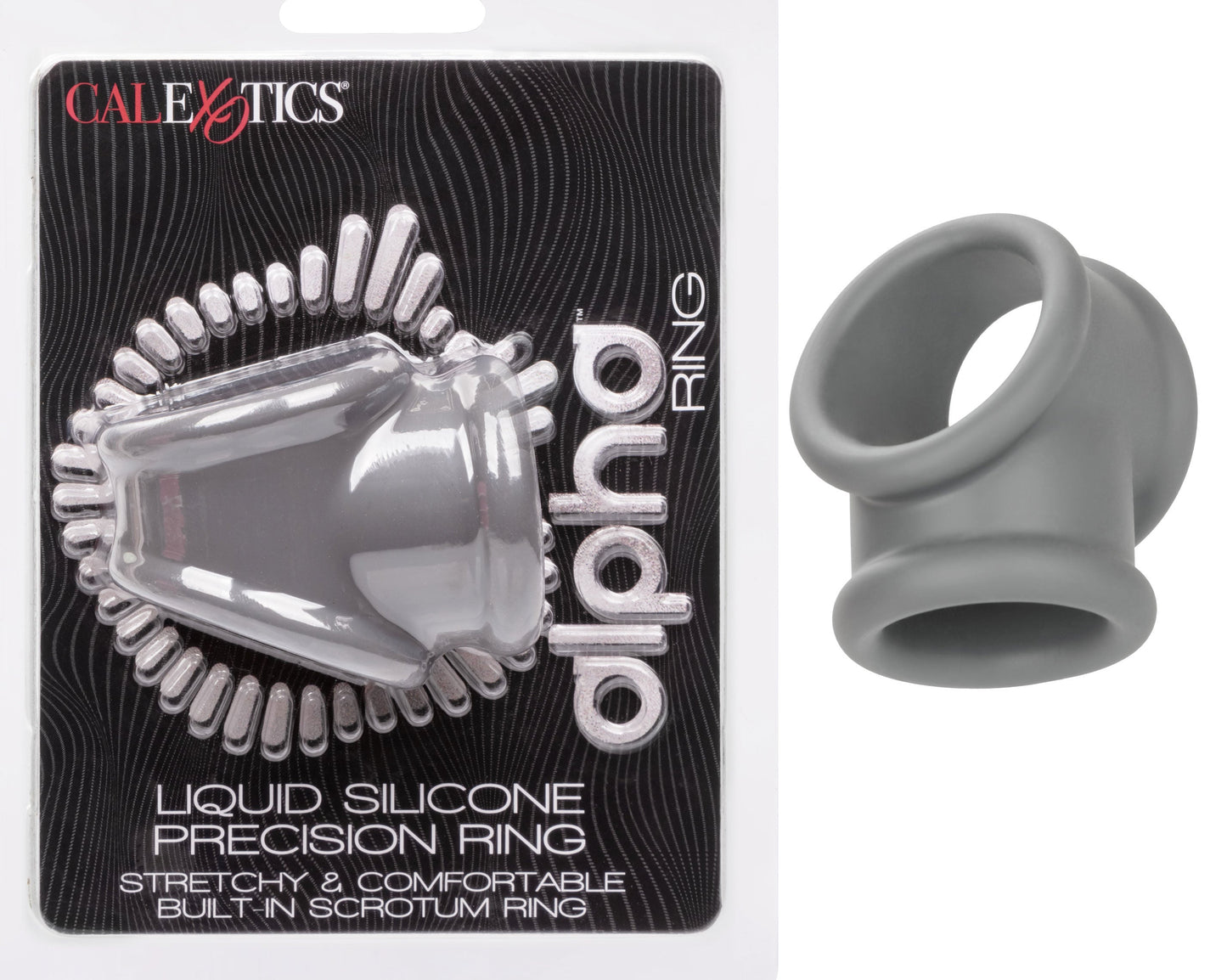 Alpha Liquid Silicone Precision Ring (Gray) – Ultra Stretchy Cock Ring