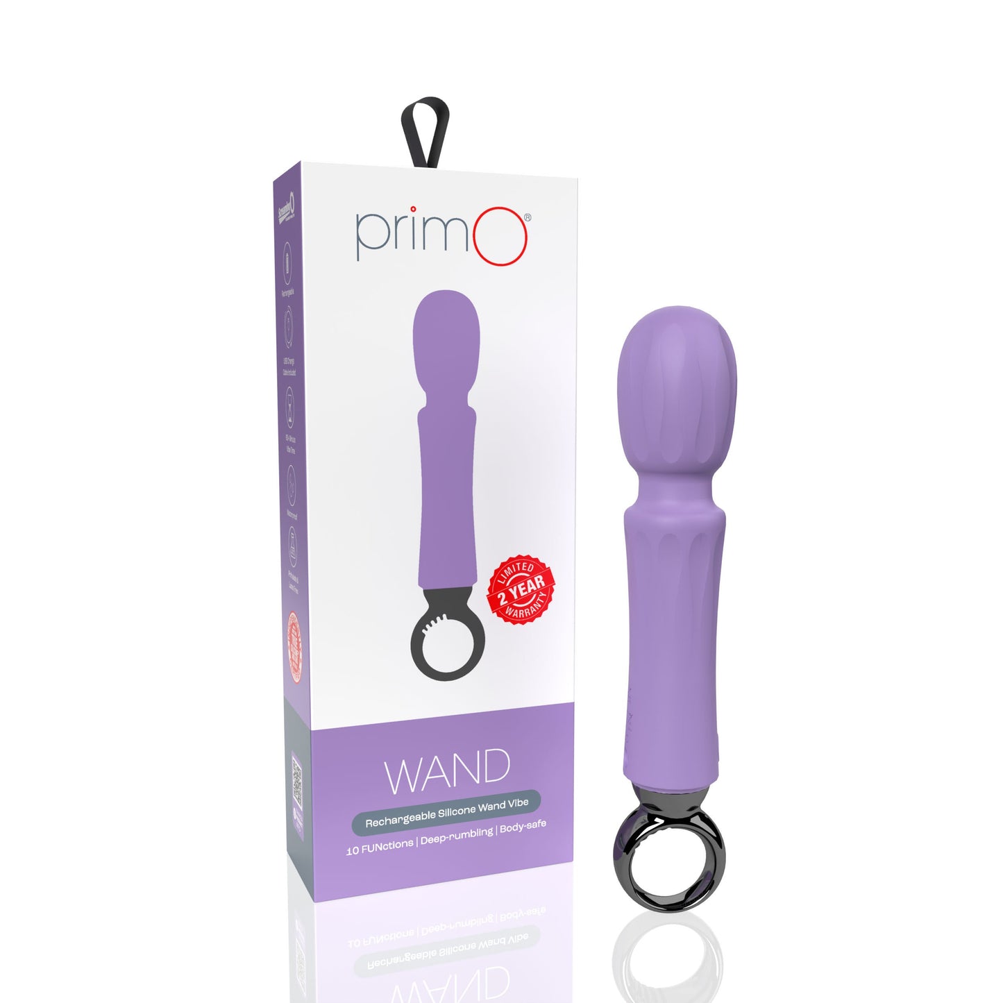 Screaming O PrimO Wand – Rechargeable Portable Wand Vibrator with 5+5 Vibration Functions