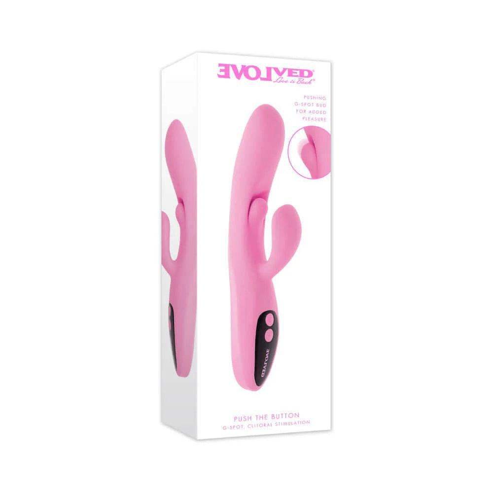 Evolved Push The Button – USB Rechargeable 23.5 cm Rabbit Vibrator