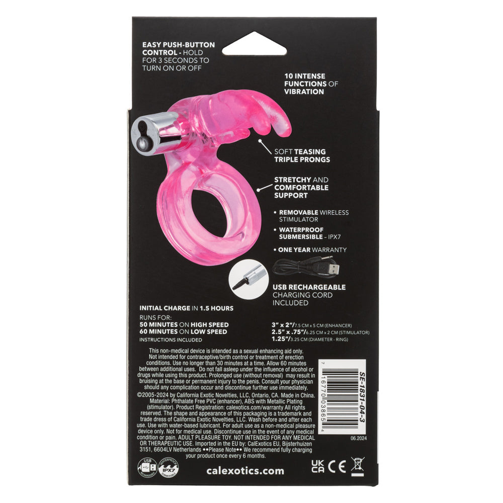 Triple Clit Flicker Vibrator Toy