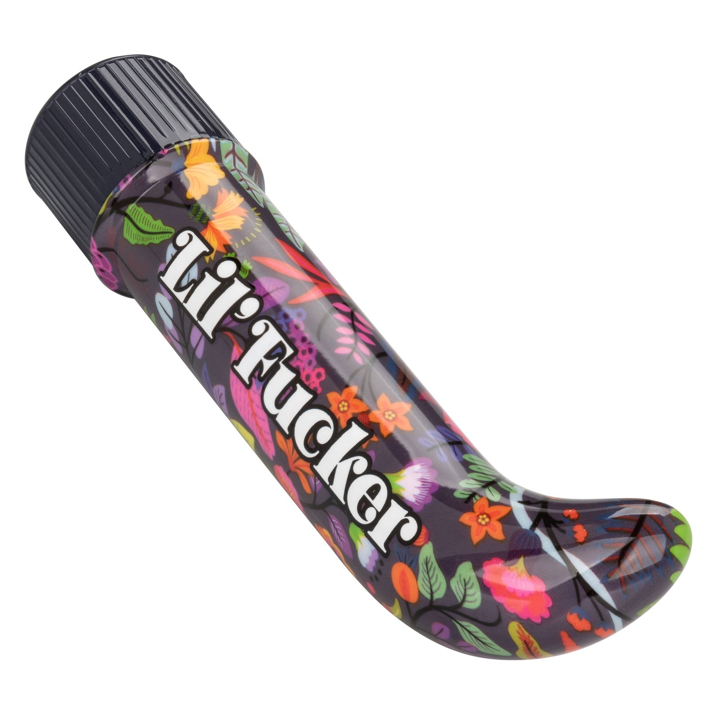 Naughty Bits Lil' Fucker Mini G-Spot Vibrator 4.25 Inch Waterproof with Floral Design