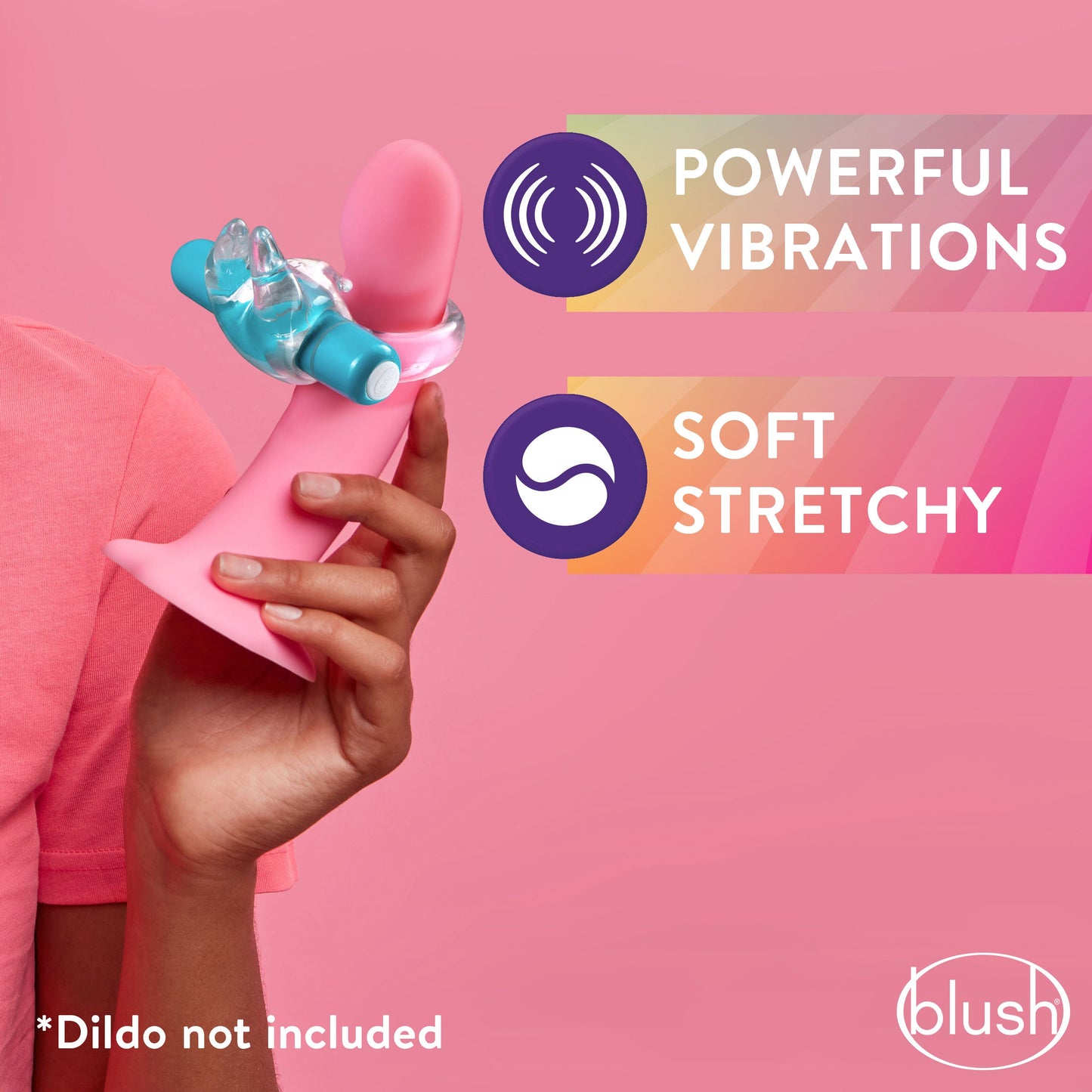 Play With Me Bull Vibrating Cock Ring Blue for Pleasure