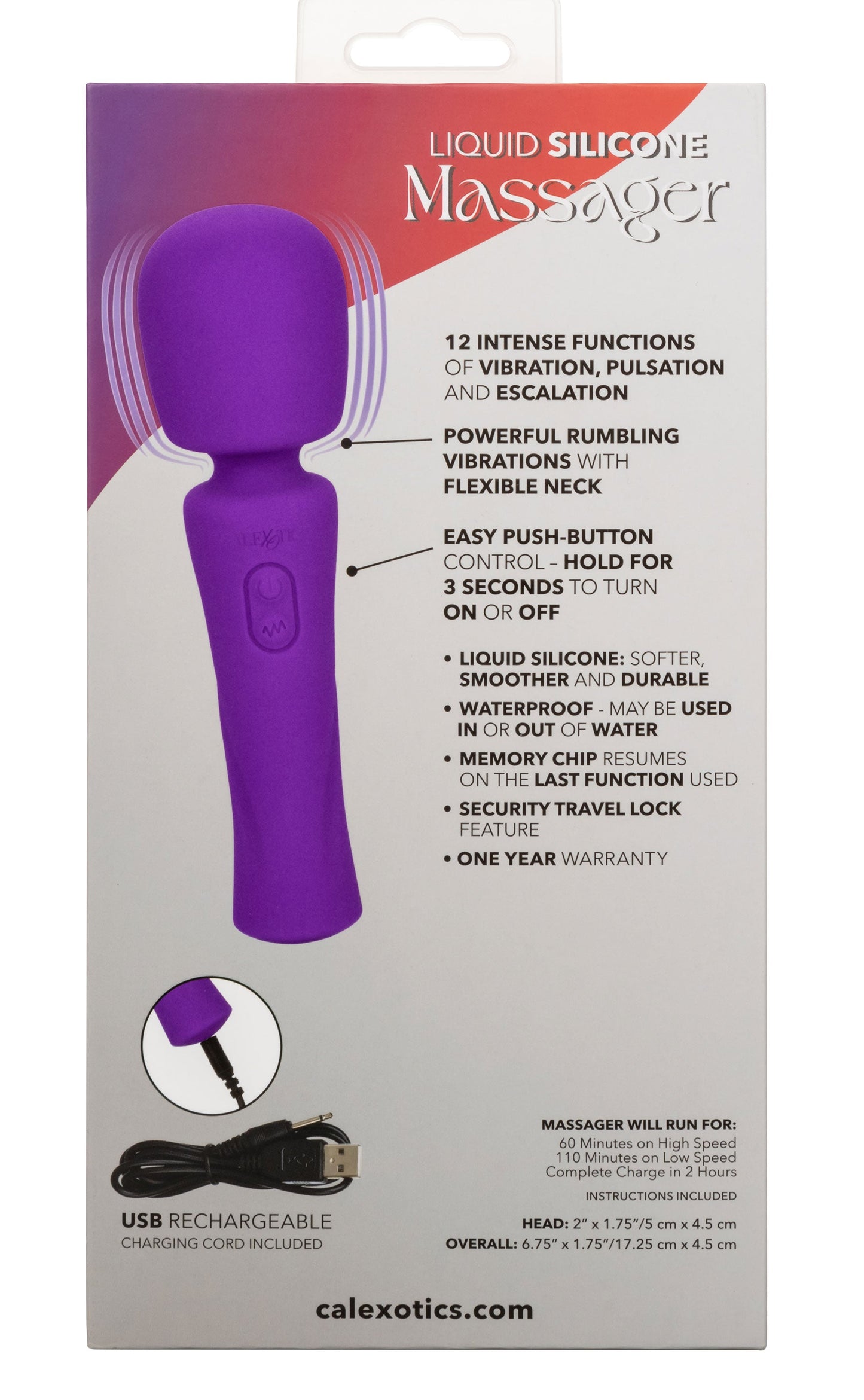 Stella Liquid Silicone Massager – Powerful Flexible Wand Vibrator