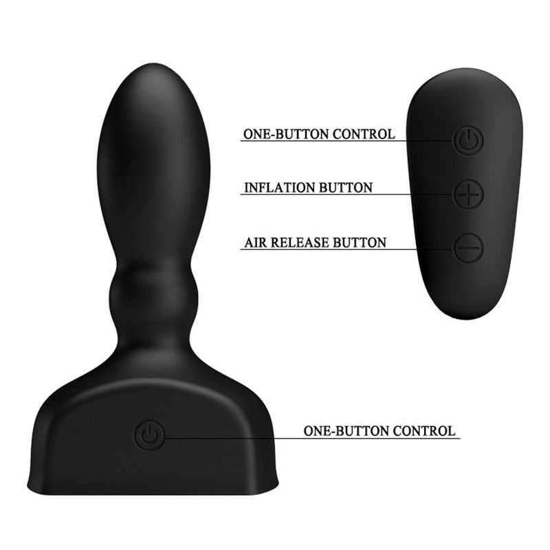 Mr. Play Inflatable Anal Plug – Multi-Speed Vibrating Adjustable Butt Plug