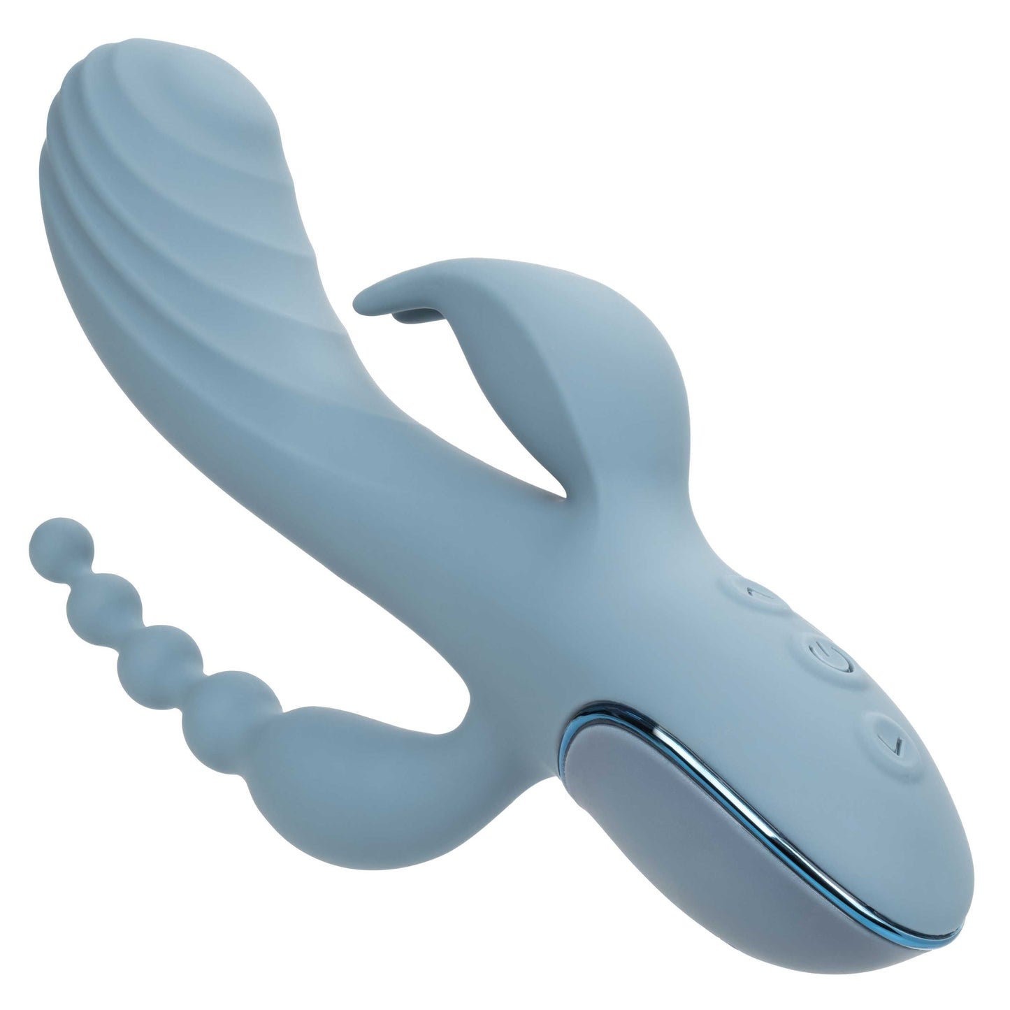 Triple Motor Vibrator Massager With Beaded Tail