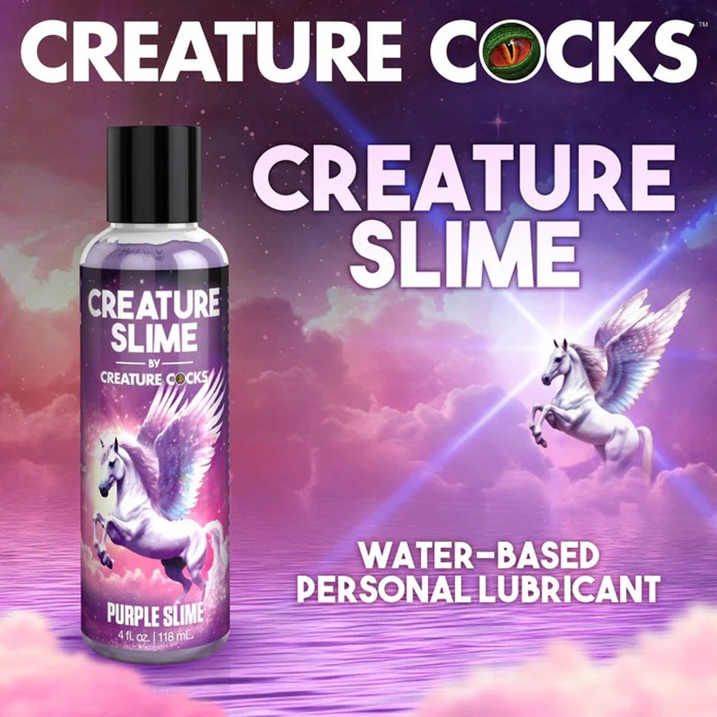 Creature Slime Purple Water Based Lubricant 4 Ounce (118ml)
