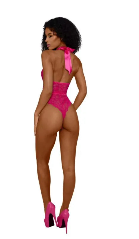 Tiana Lace Teddy With Satin Tie – Lingerie