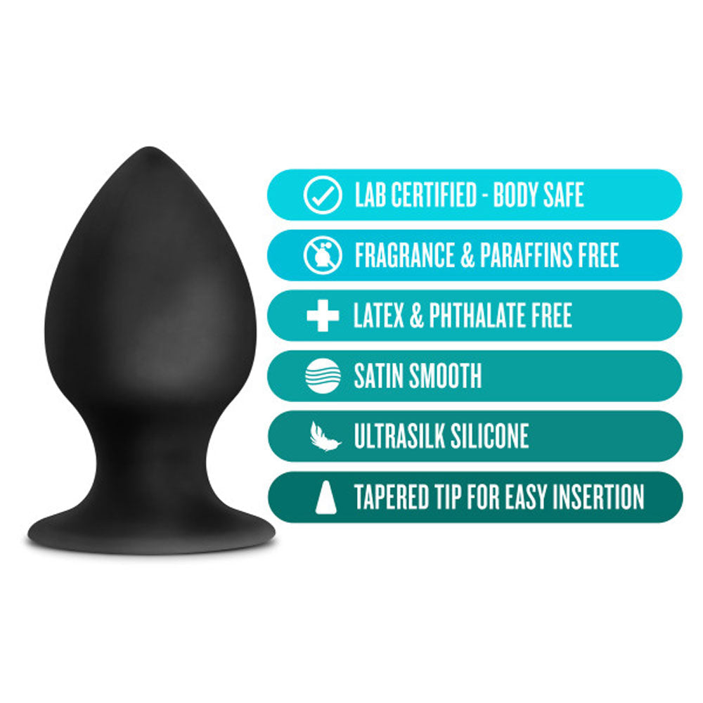 Anal Adventures Platinum Silicone Anal Stout Plug 3.75 Inch Large