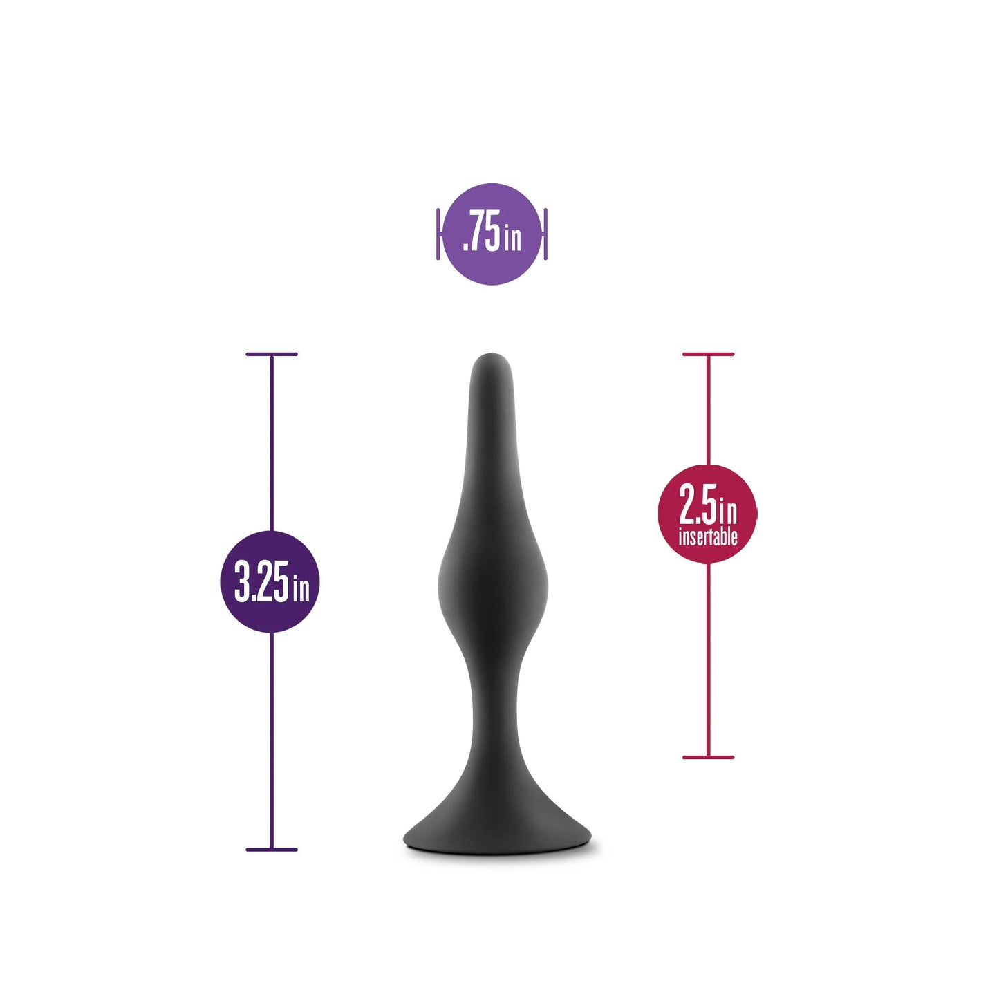 Anal Adventures Platinum Beginner Plug Small – Silicone Butt Plug