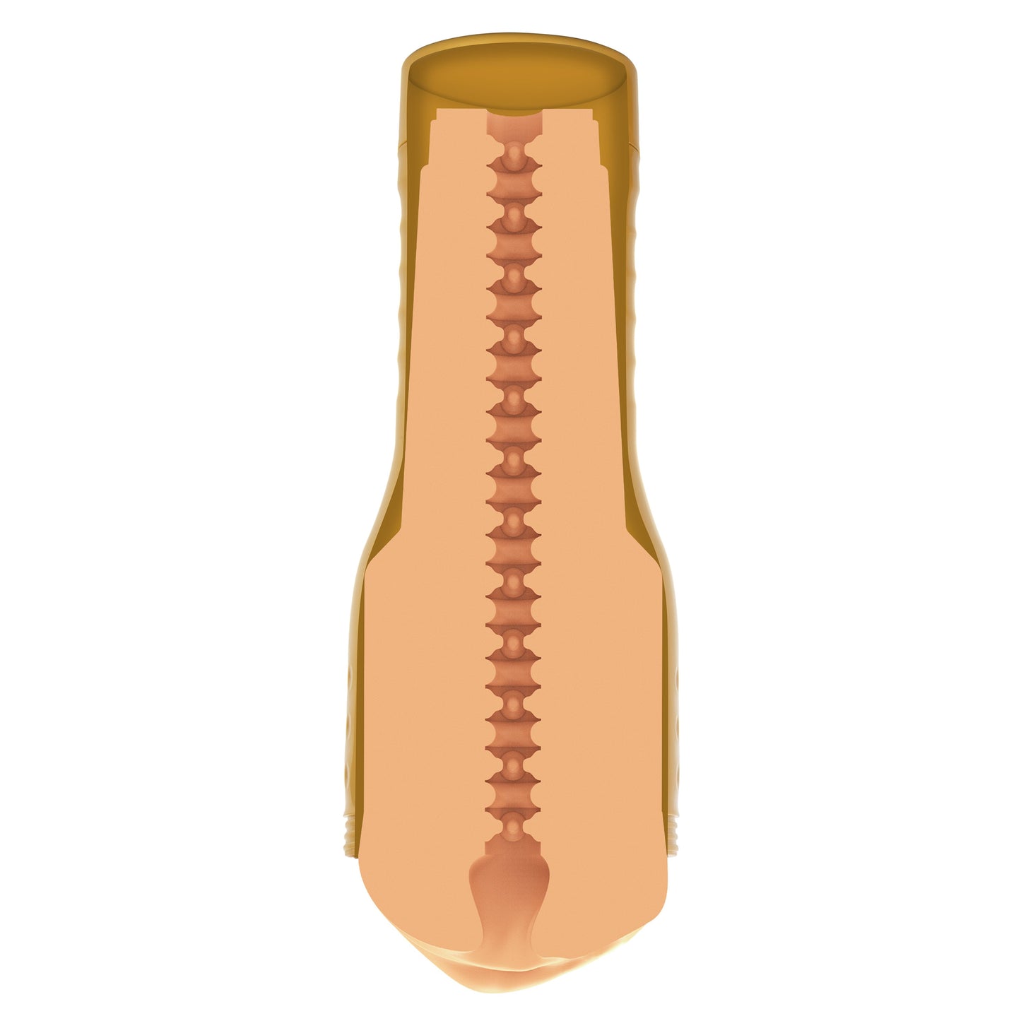 Private Tube Personal Trainer Tub Gold Real Skin TPR Suction Masturbator Sleeve