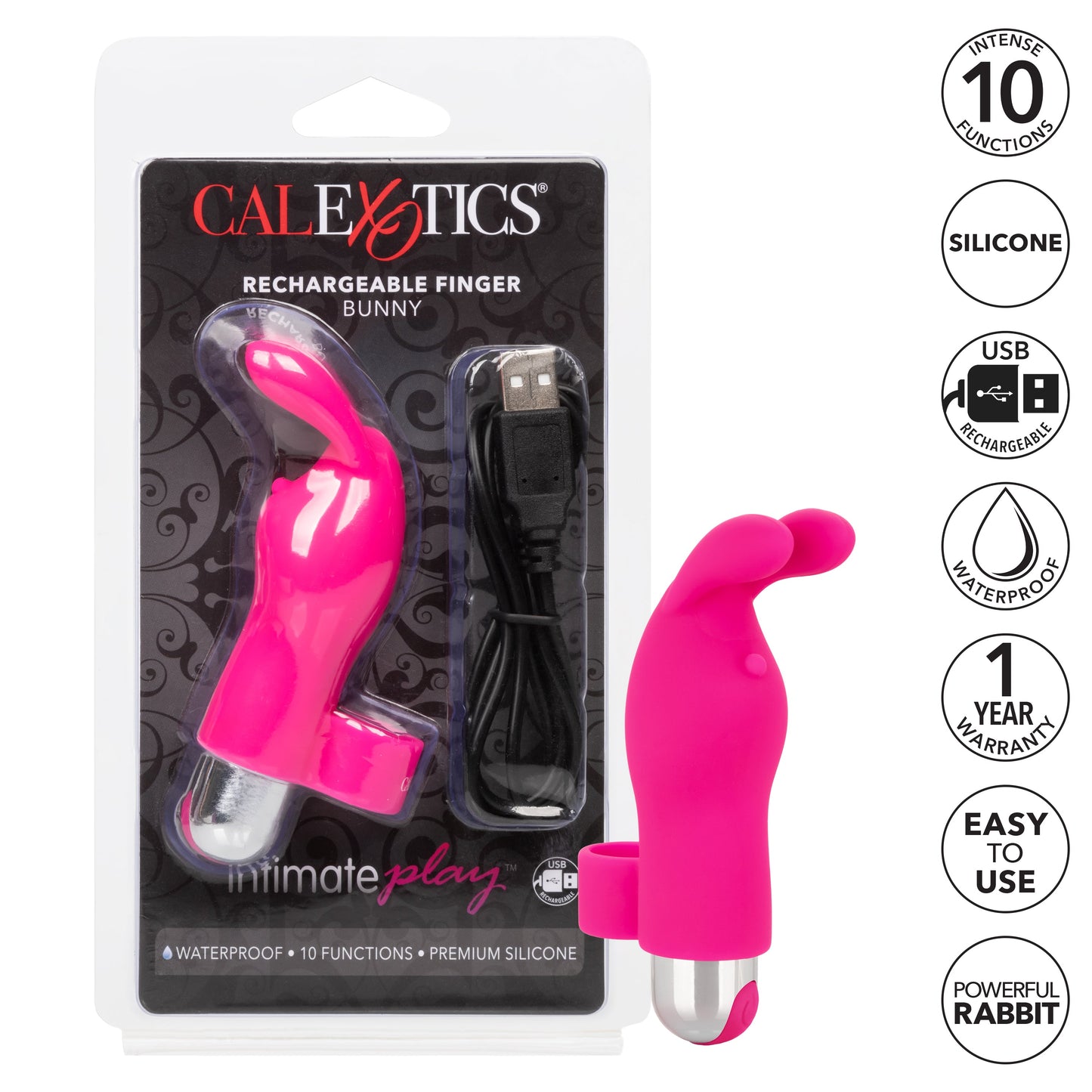 Intimate Play Rechargeable Bunny Finger Vibrator