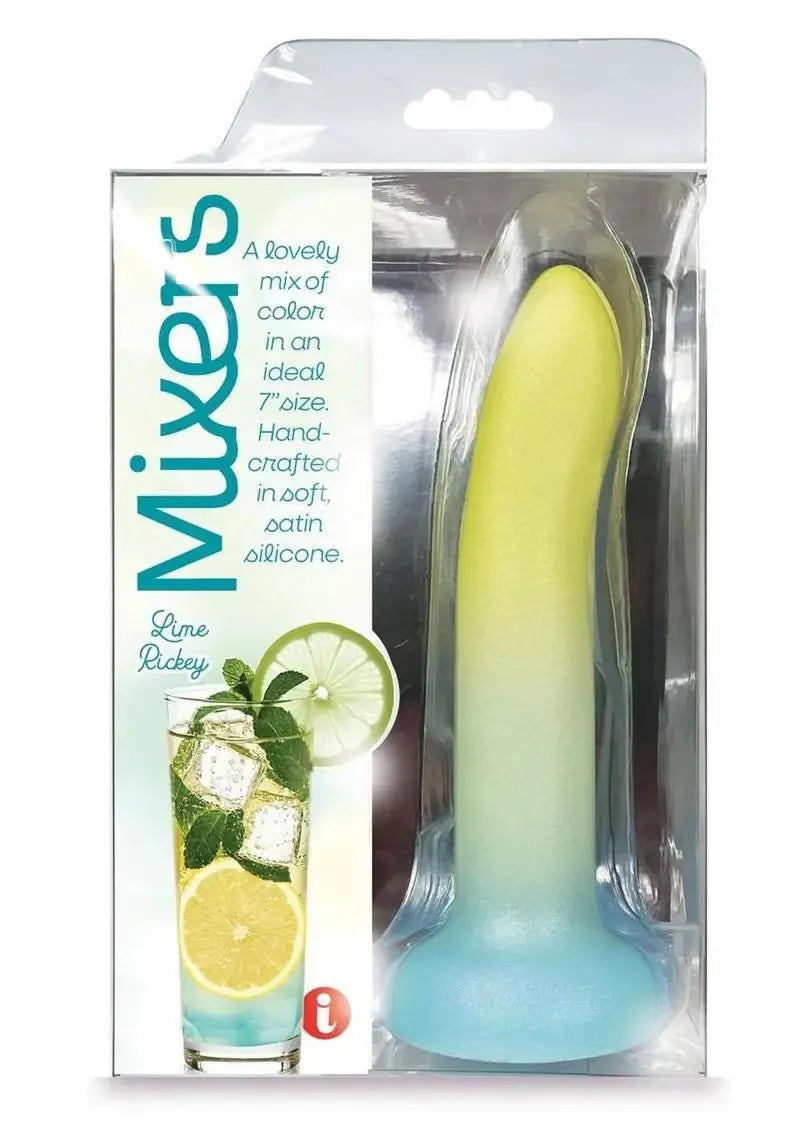 Mixers Lime Rickey (Yellow Mint Blue) – 8 Inch Premium Silicone Dildo