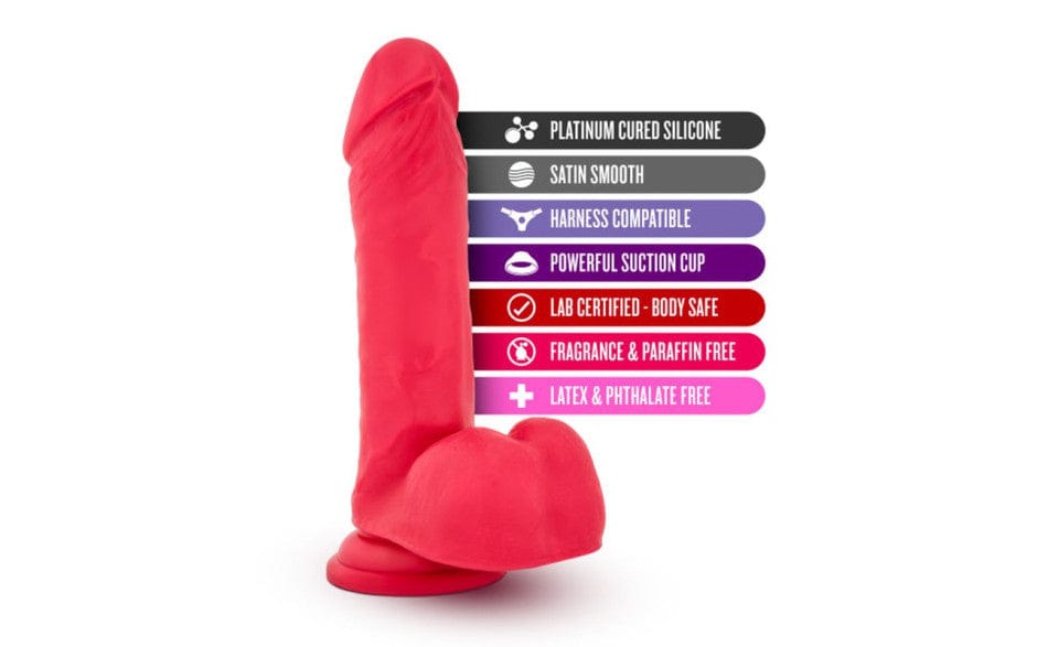 Ruse Big Poppa Cerise Dildo 6.6 Inch Insertable Length