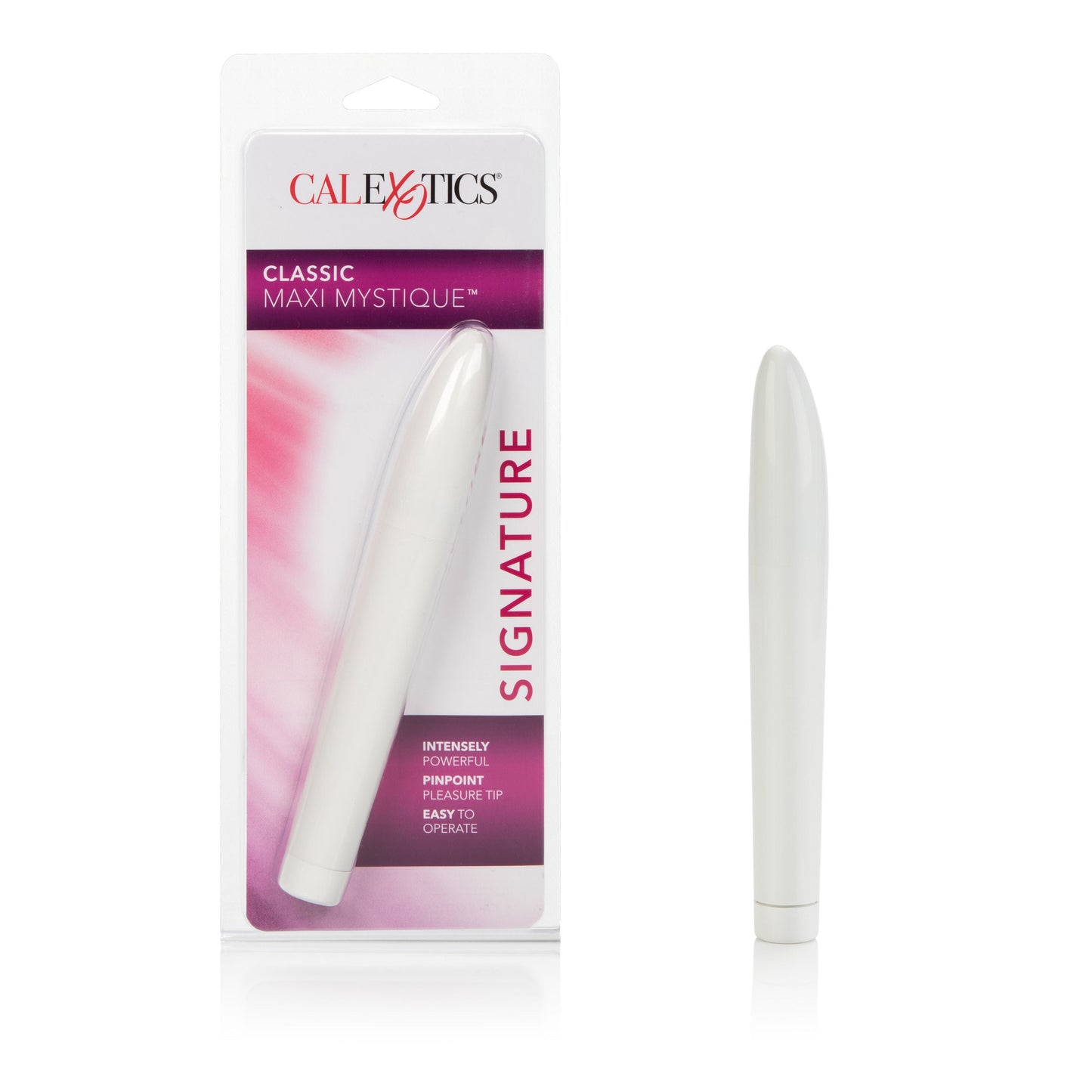 CalExotics Classic Slender White Vibrator Sleek and Powerful