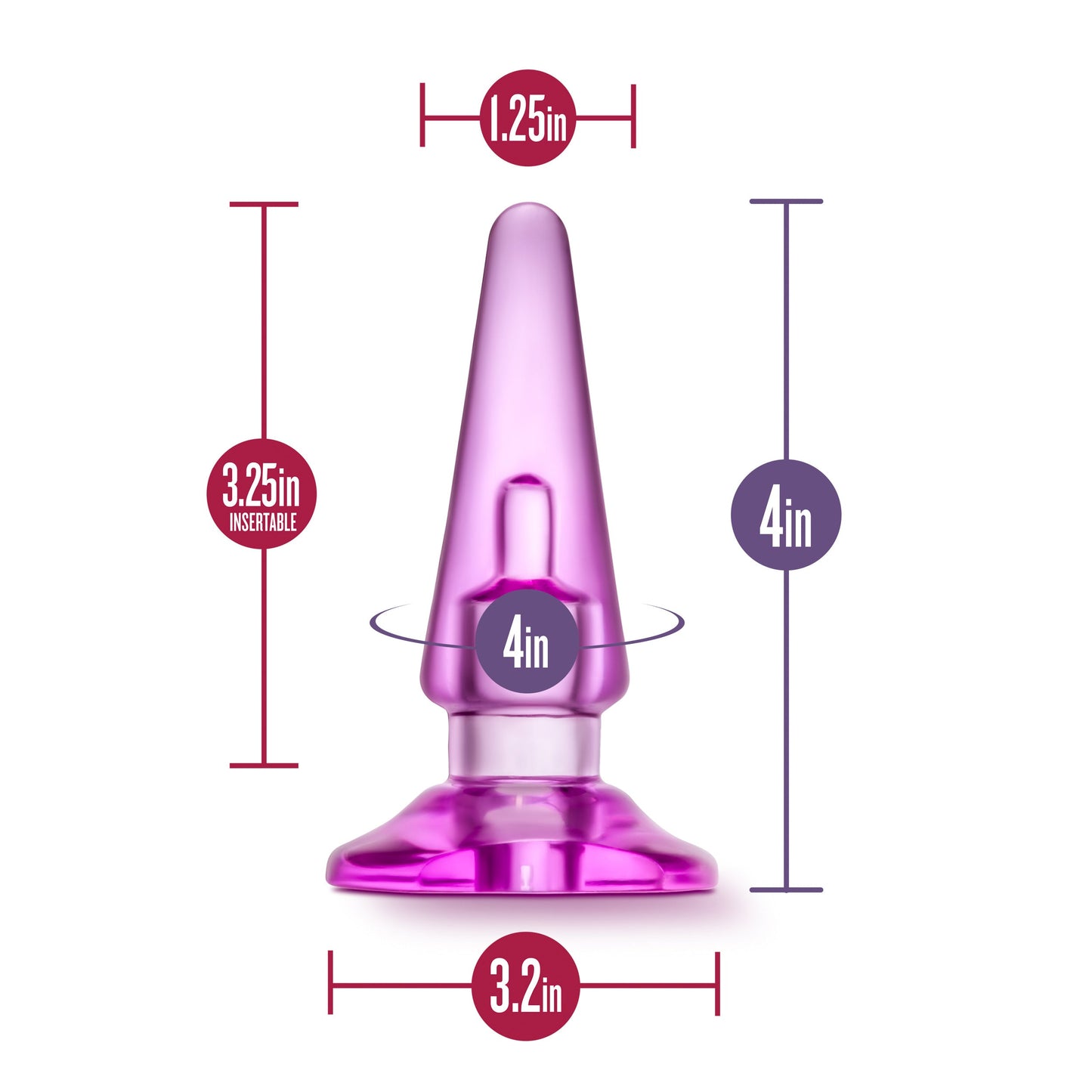 B Yours Basic Blue Anal Plug for Beginners and Kegel Exercise