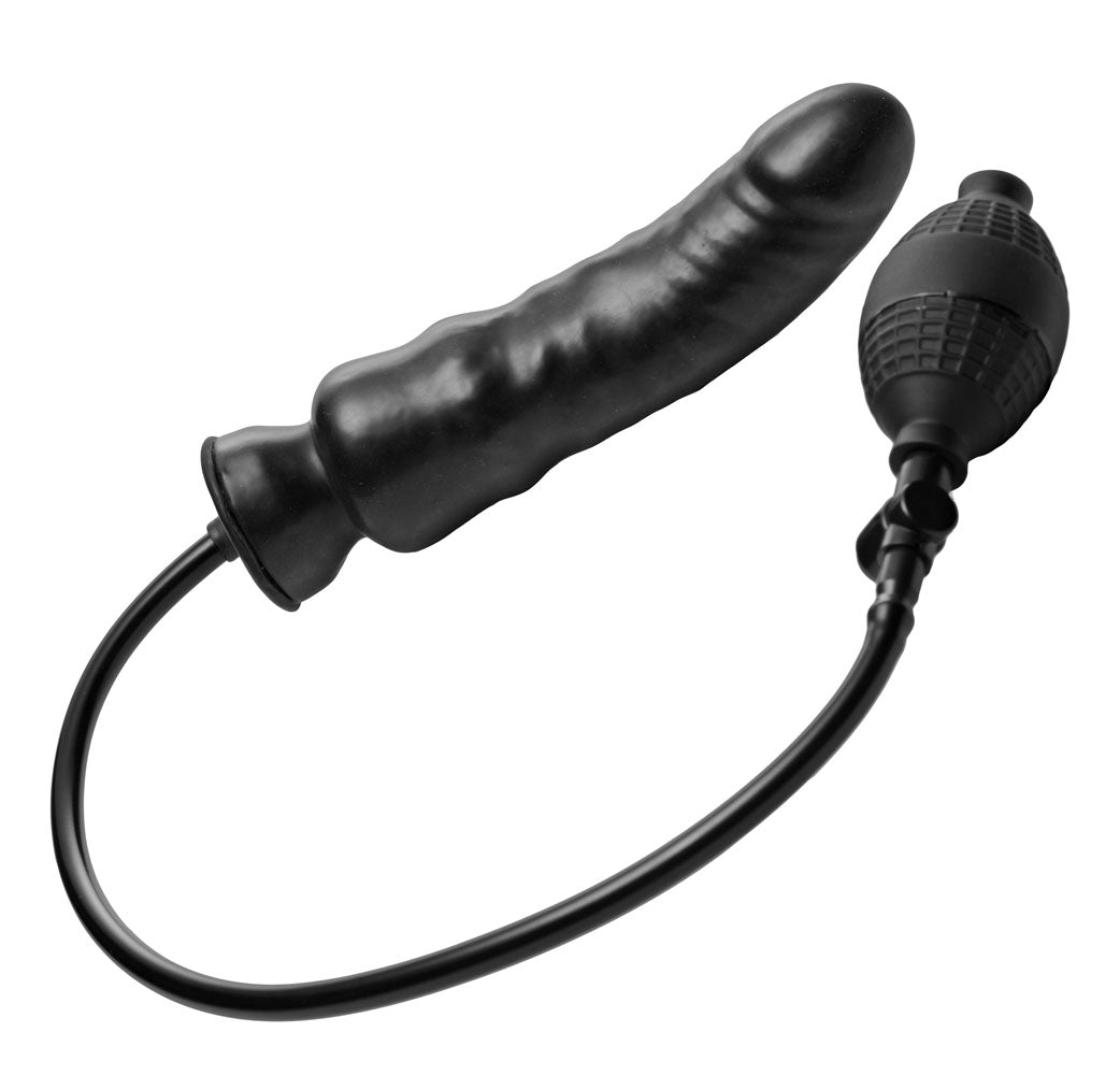 Master Series Renegade – Inflatable Ridged Dildo with Hand Pump