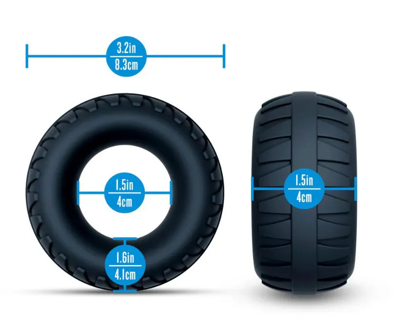 Performance Plus Traction (Black) – Premium Textured Cock Ring
