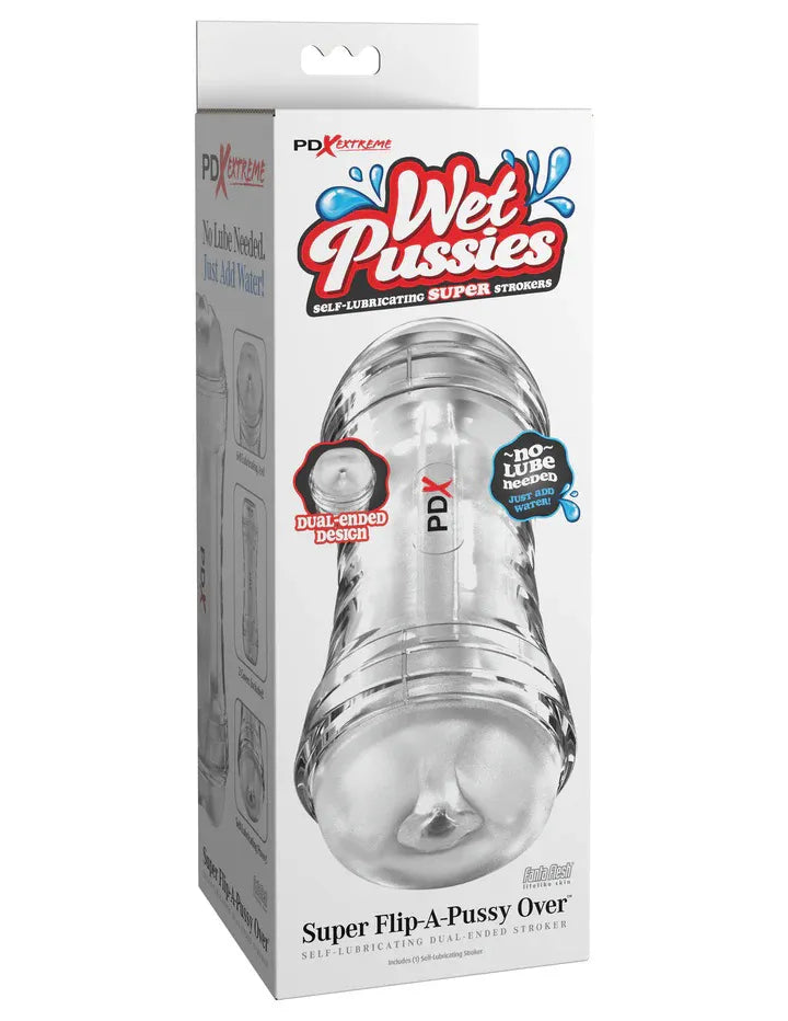 Pdx Extreme Wet Pussies Super Flip – Self-Lubricating Dual-Ended Stroker