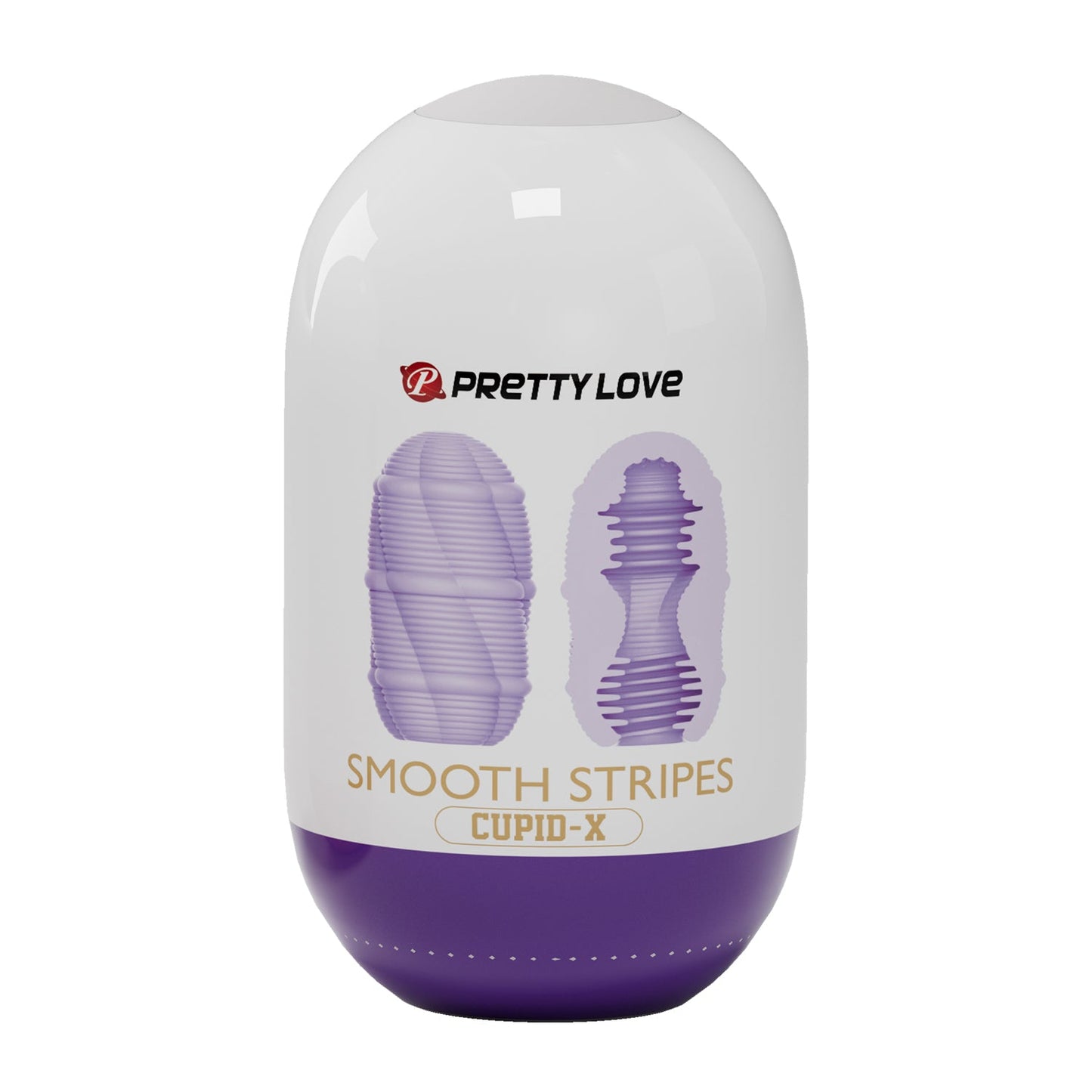 Pretty Love Cupid X Smooth Stripes – Textured Masturbator