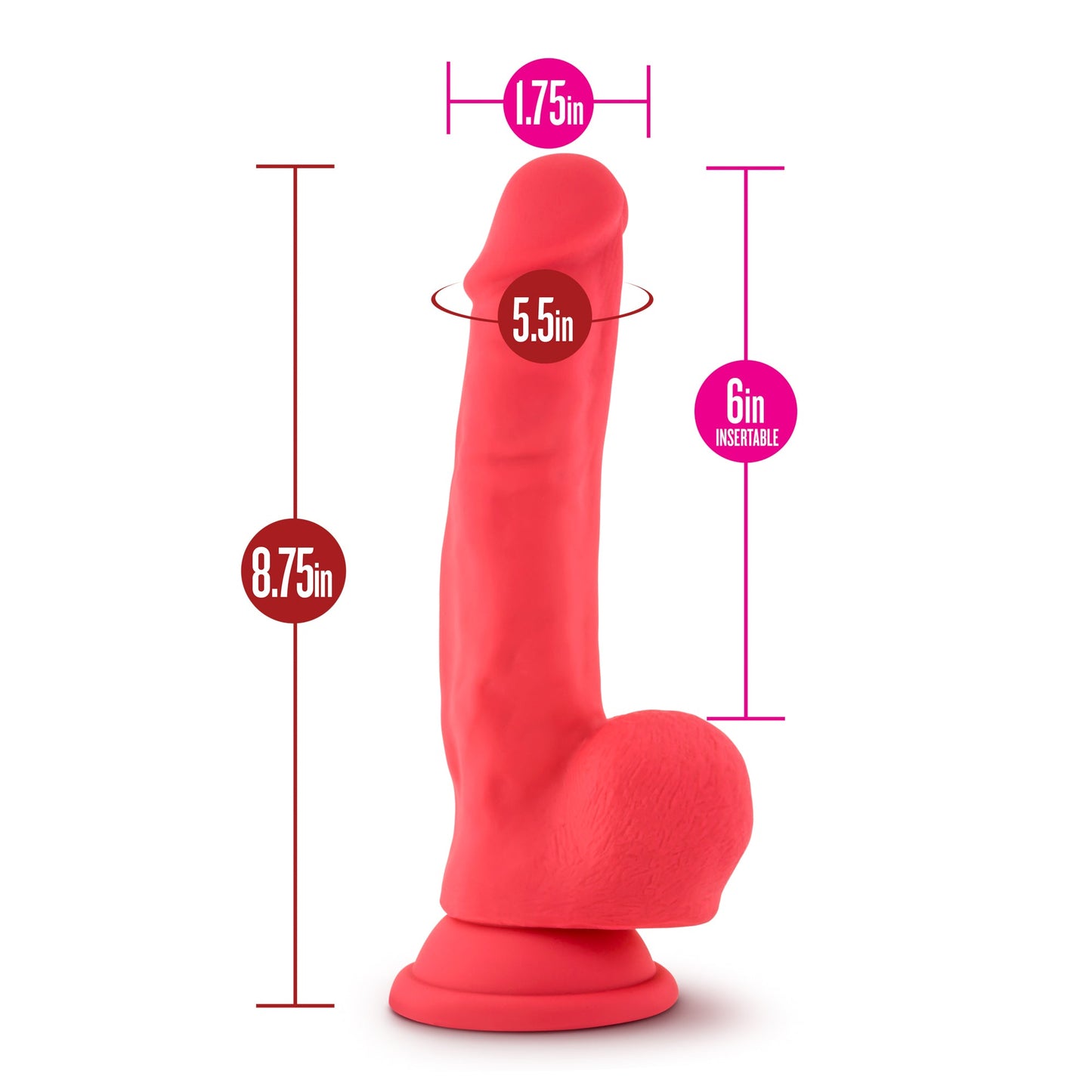 Ruse Shimmy Cherise Dong 6 Inch Realistic Dildo