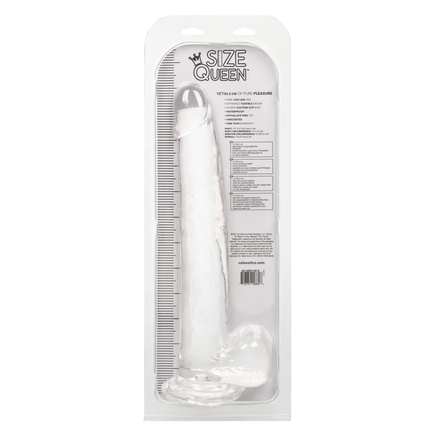 Size Queen 12 Inch Realistic Dildo – Firm 30.5 Cm Dildo