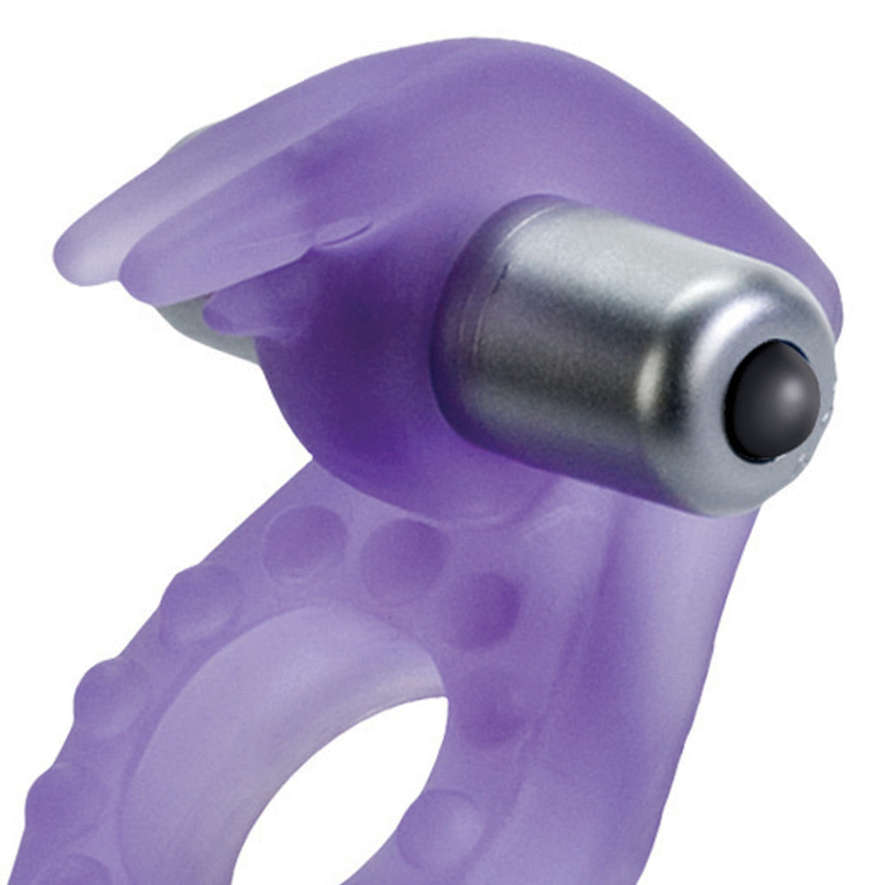 Rockin Rabbit Wireless Vibrating Cock Ring – Soft Stretchy Enhancer with Removable 3-Speed Bullets