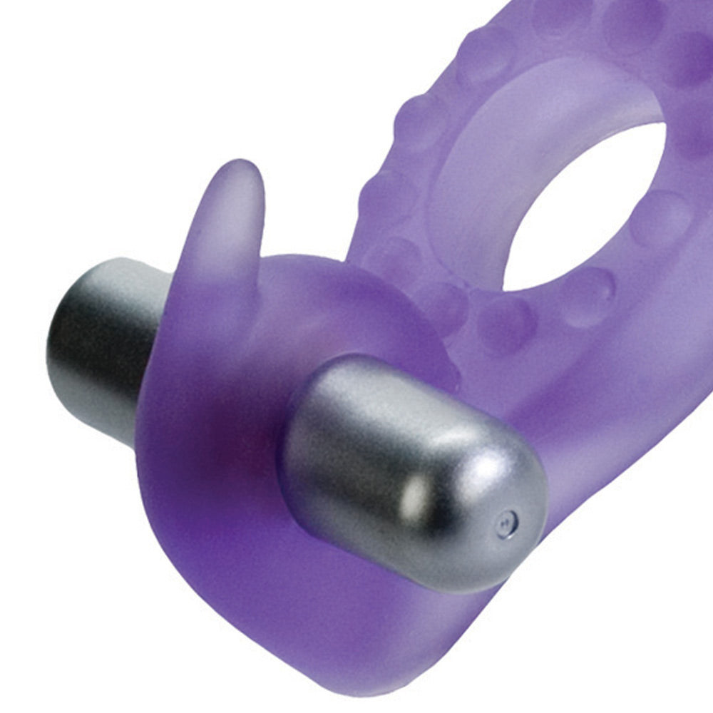 Rockin Rabbit Wireless Vibrating Cock Ring – Soft Stretchy Enhancer with Removable 3-Speed Bullets