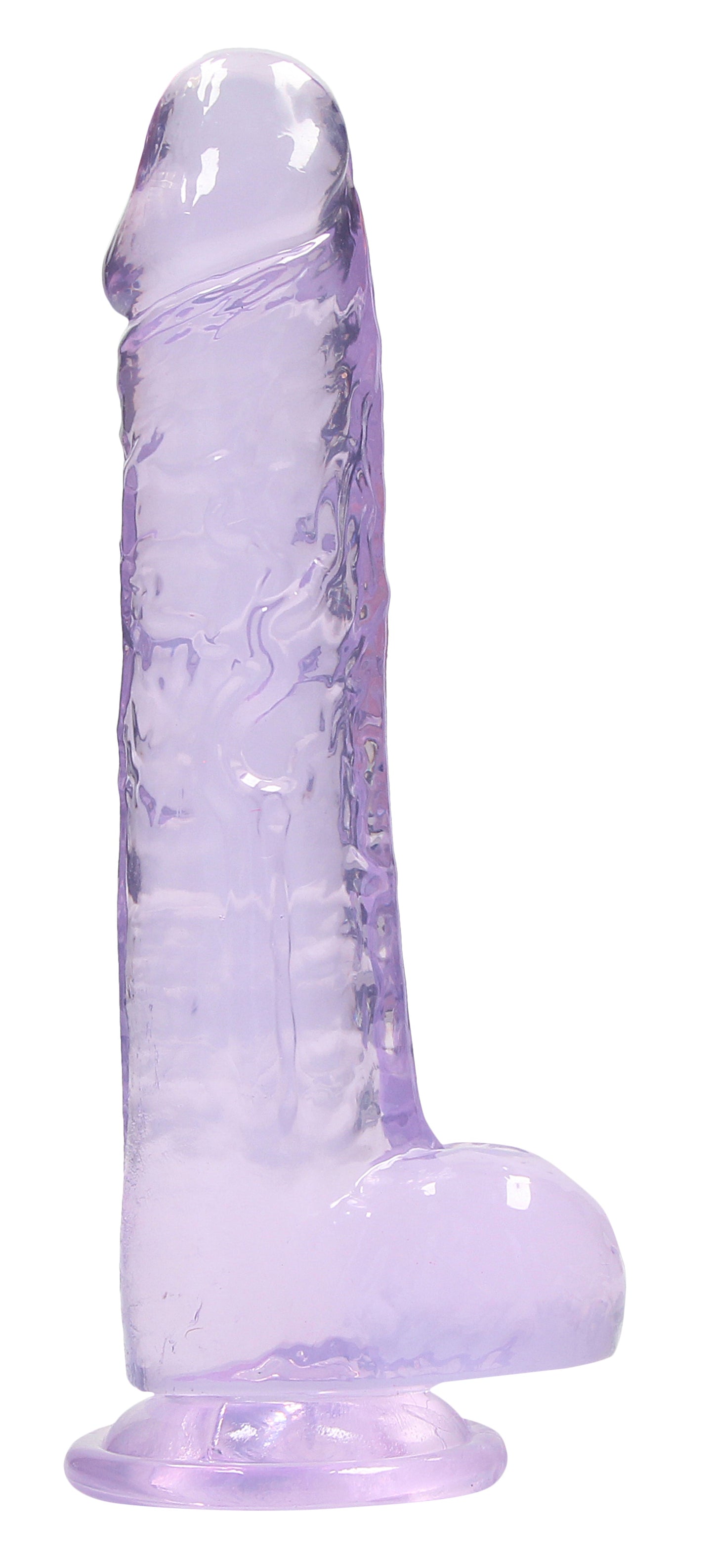 Realrock Crystal Clear (Transparent) – 8 Inch Realistic Dildo with Balls