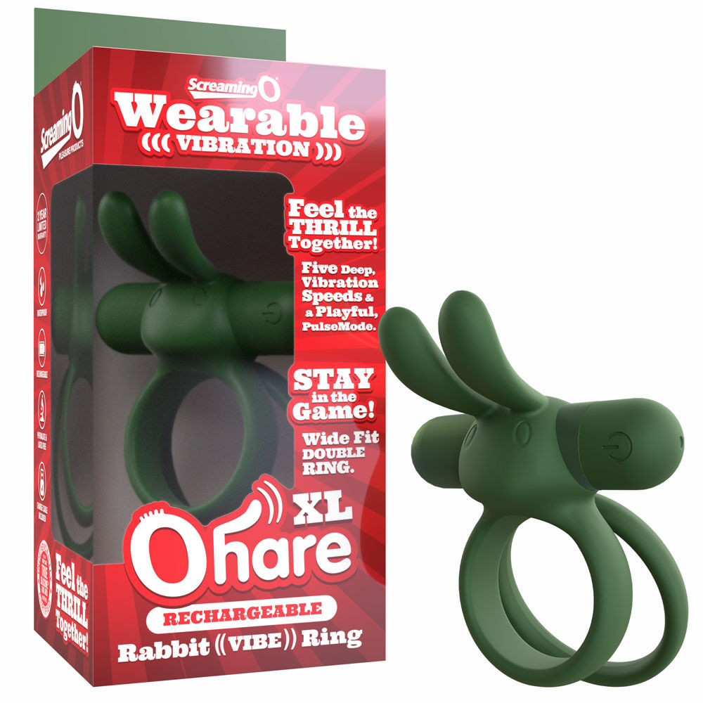 Ohare XL (Black | Blue | Green) – Rechargeable Large Rabbit Vibrator