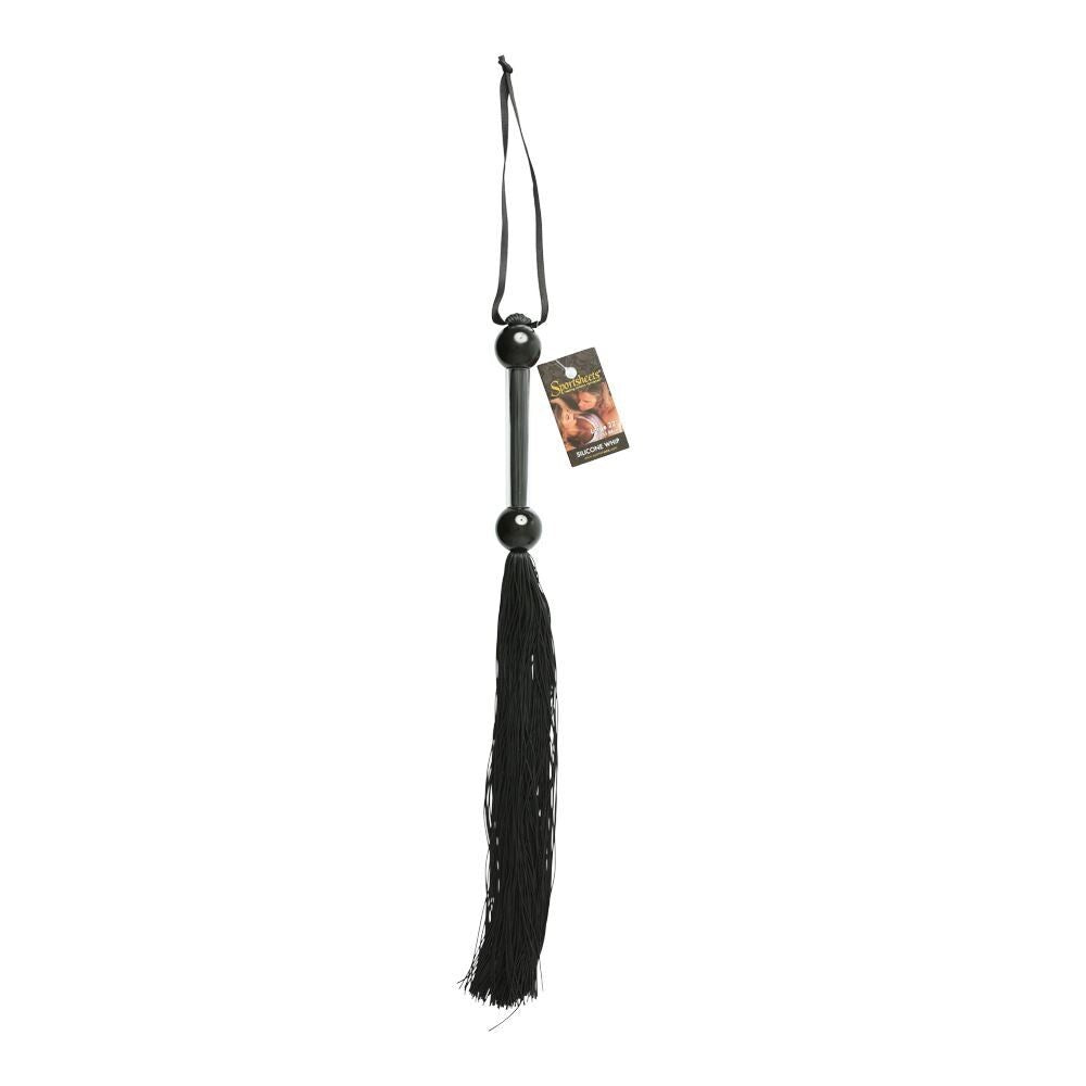 Sportsheets Large Rubber Whip – 16cm Handle 35cm Tail Whip
