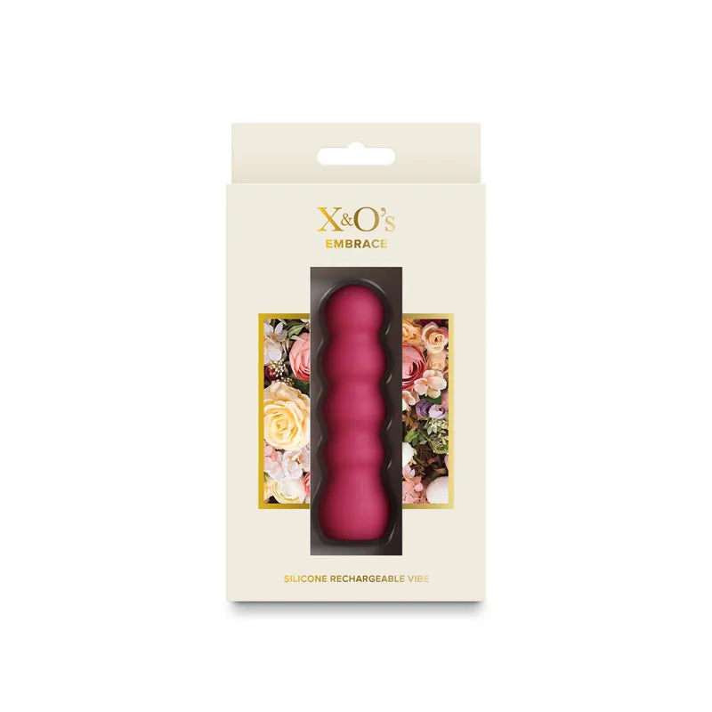 NS Novelties X and Os Embrace (Pink / Purple) – Waterproof Rechargeable Vibrator