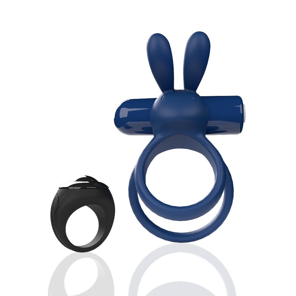 Ohare XL (Blue) – Remote-Controlled Rechargeable Waterproof Wearable Rabbit Vibrator