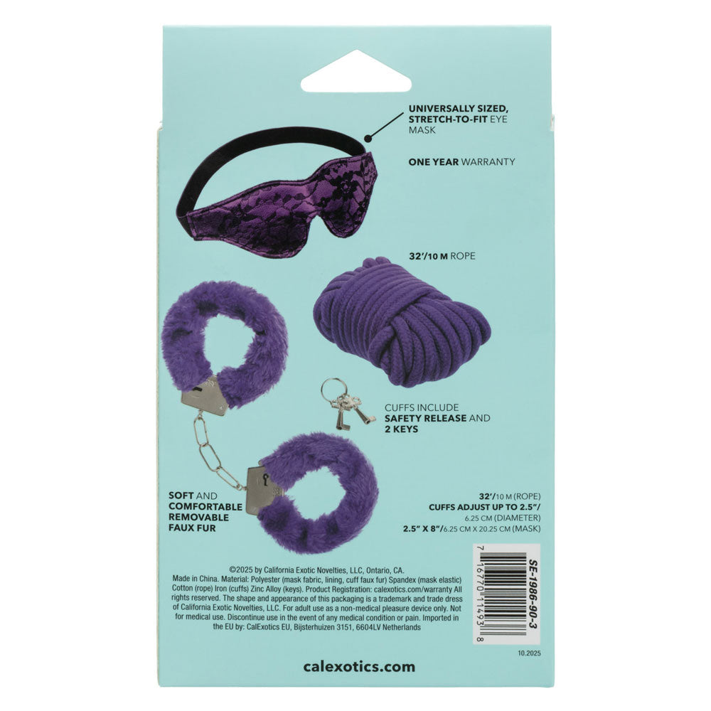 Pleasure Kits Indulgent Collection (Purple) – Luxury Restraint Kit
