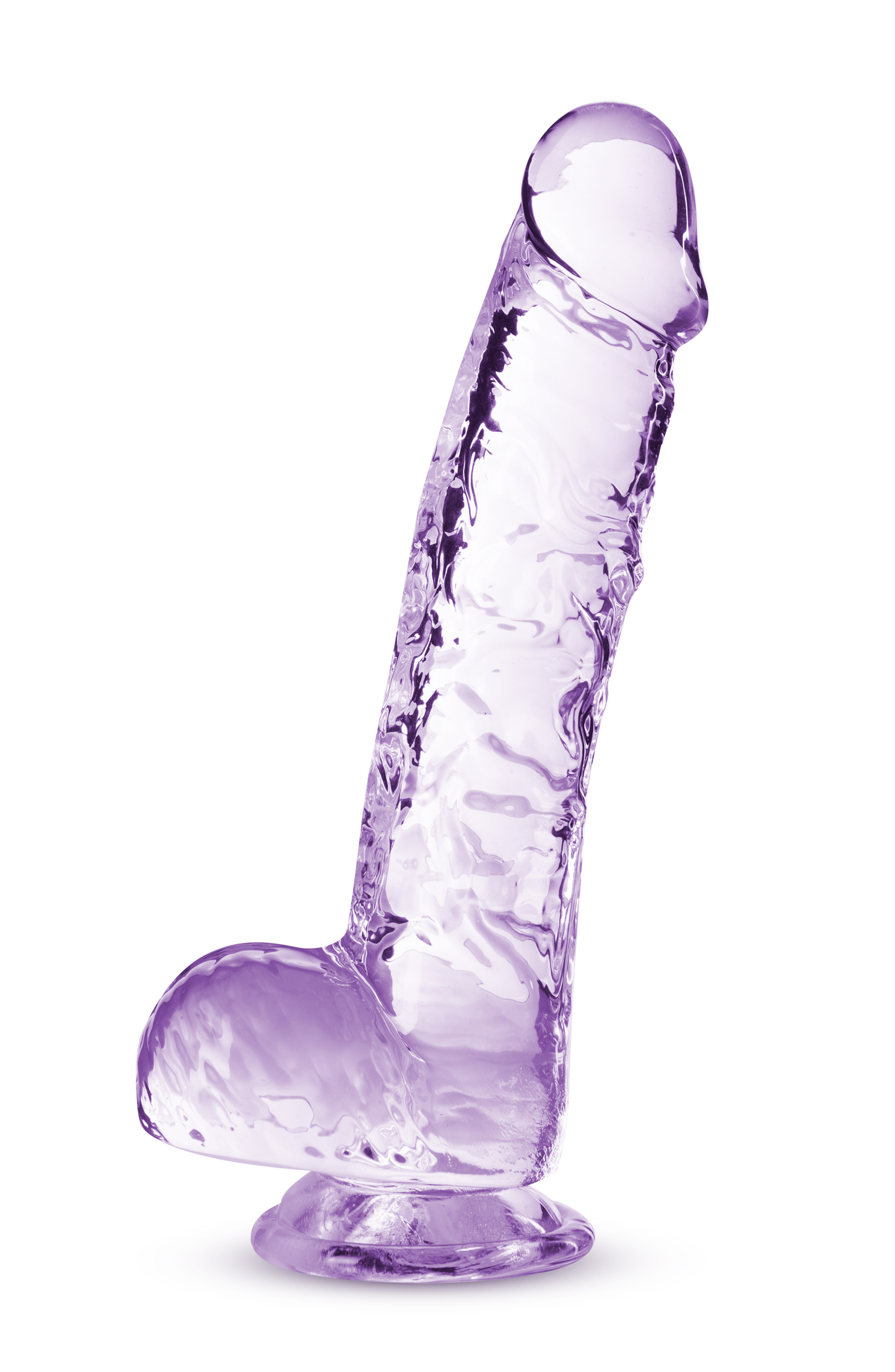 Naturally Yours Crystaline Amethyst – 6 Inch Suction Cup Dildo
