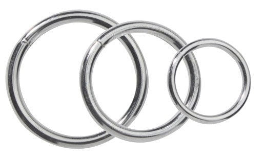 Metal C Ring Set – Slim Metal Cock and Ball Rings Set