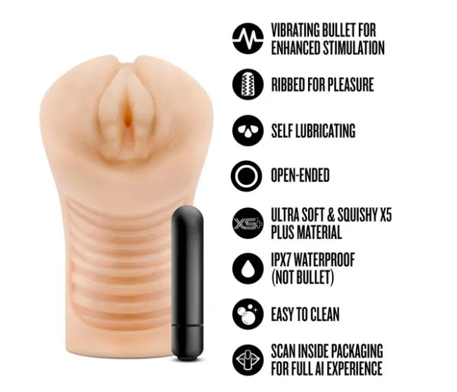 Enlust Georgia Male Masturbator with Bullet Vibrator – Premium Masturbator