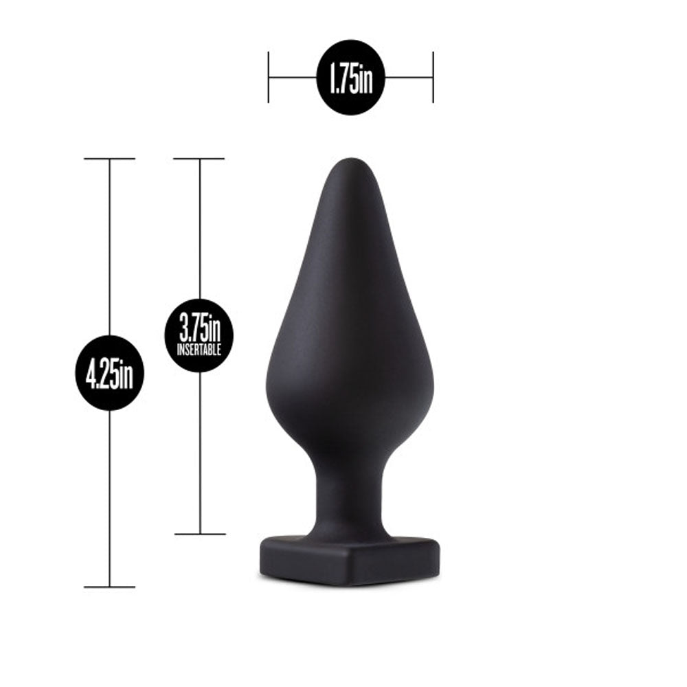 Temptasia Heart-Shaped Butt Plug Black