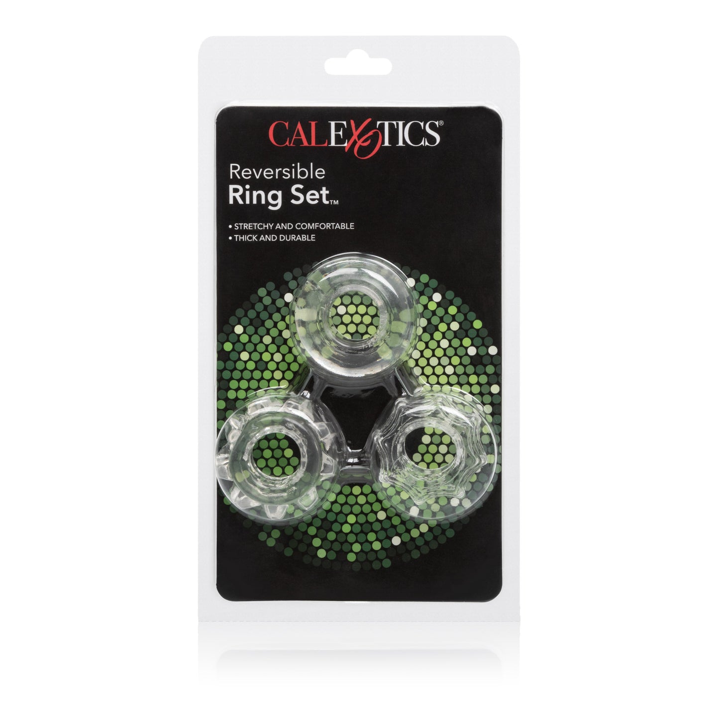 Reversible Ring Set – Stretchy Durable Erection Enhancers 3-Piece Set
