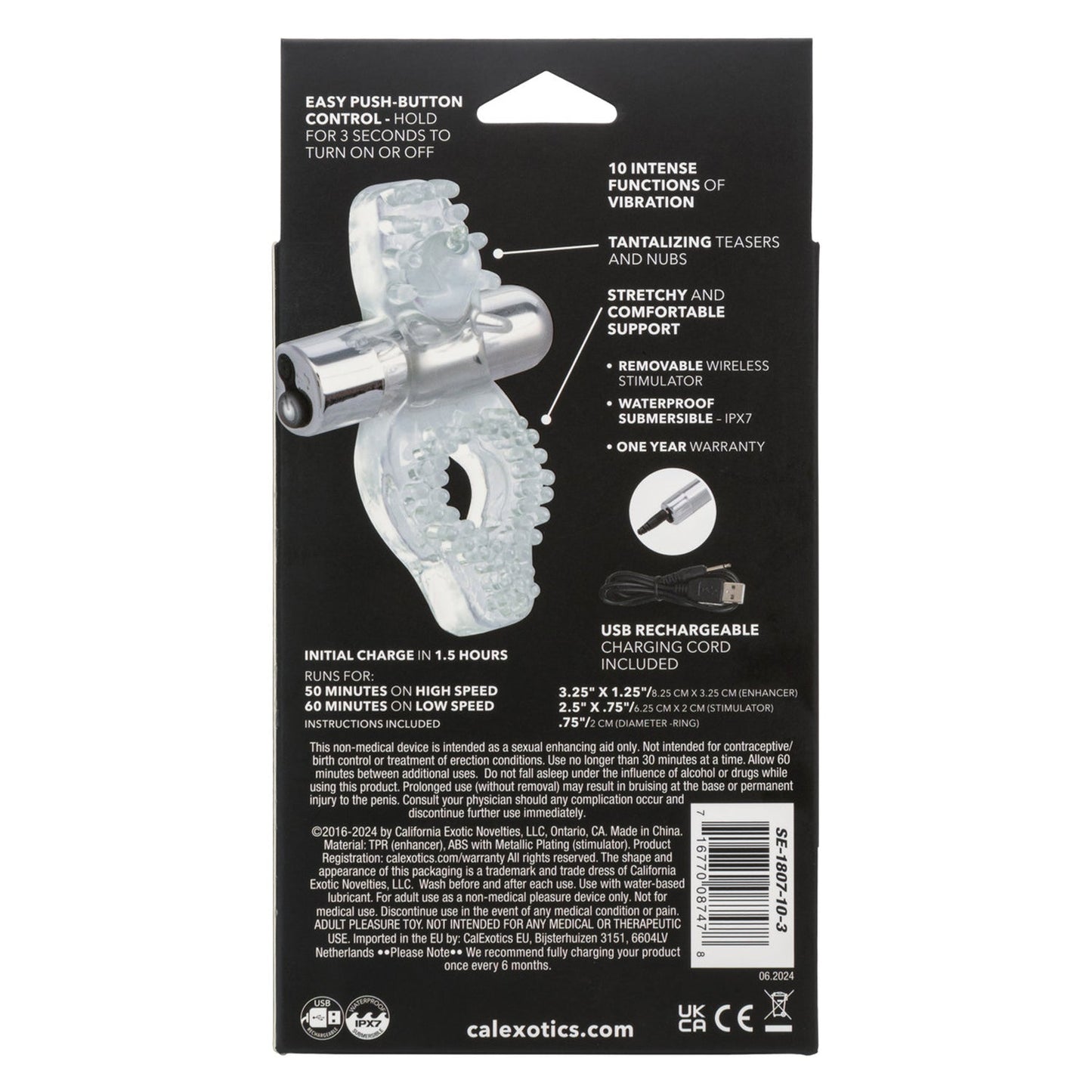 Wireless Passion Enhancer Clear Toy