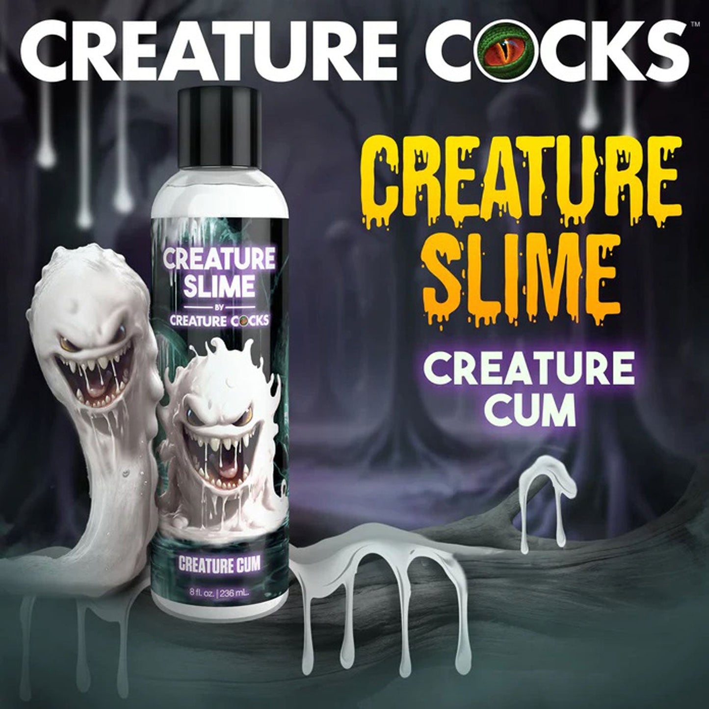 Creature Slime Unscented Jizz Lubricant 8 Ounce (236ml) Bottle