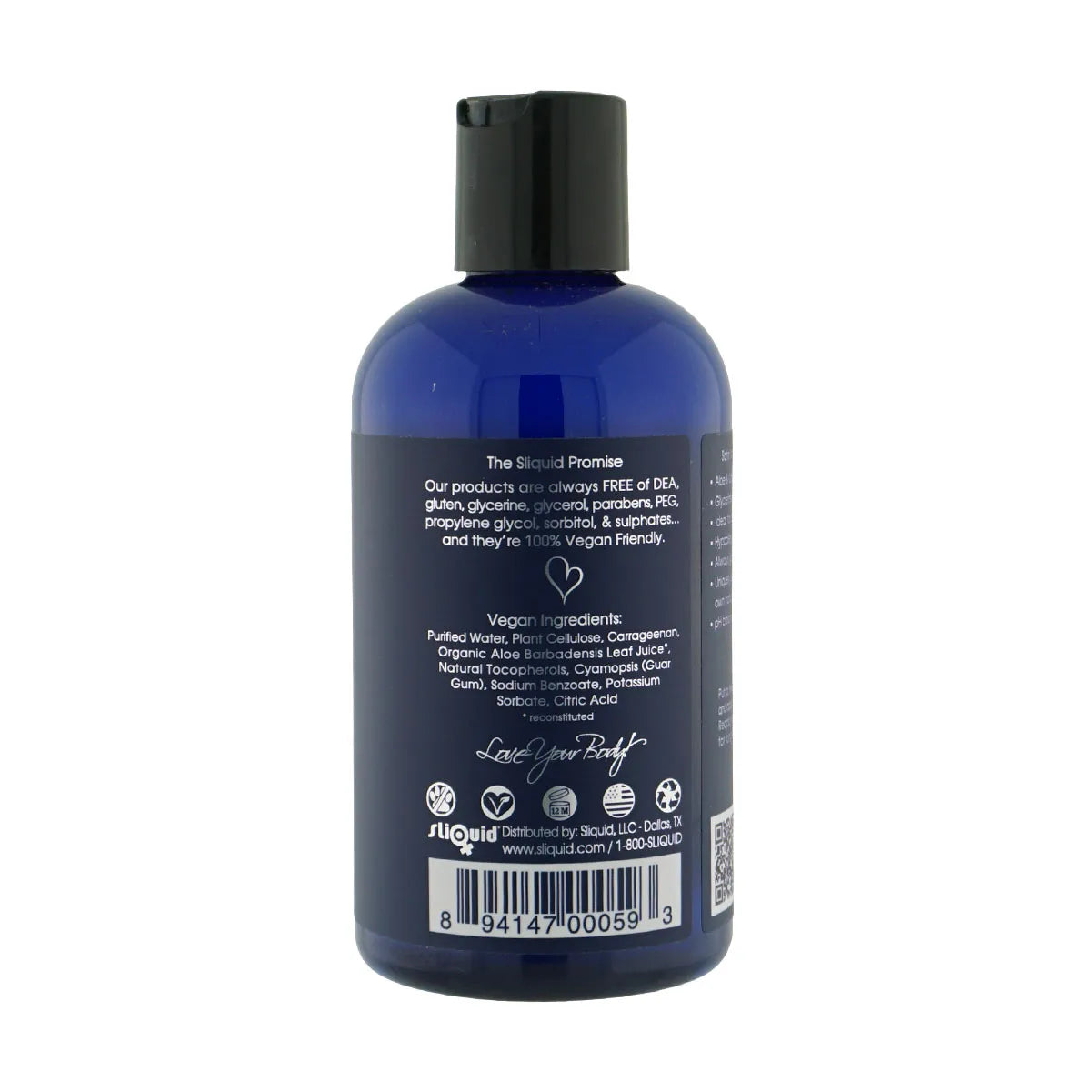 Sliquid Naturals Satin – Water-Based Intimate Moisturizer 8.5 Fl Oz