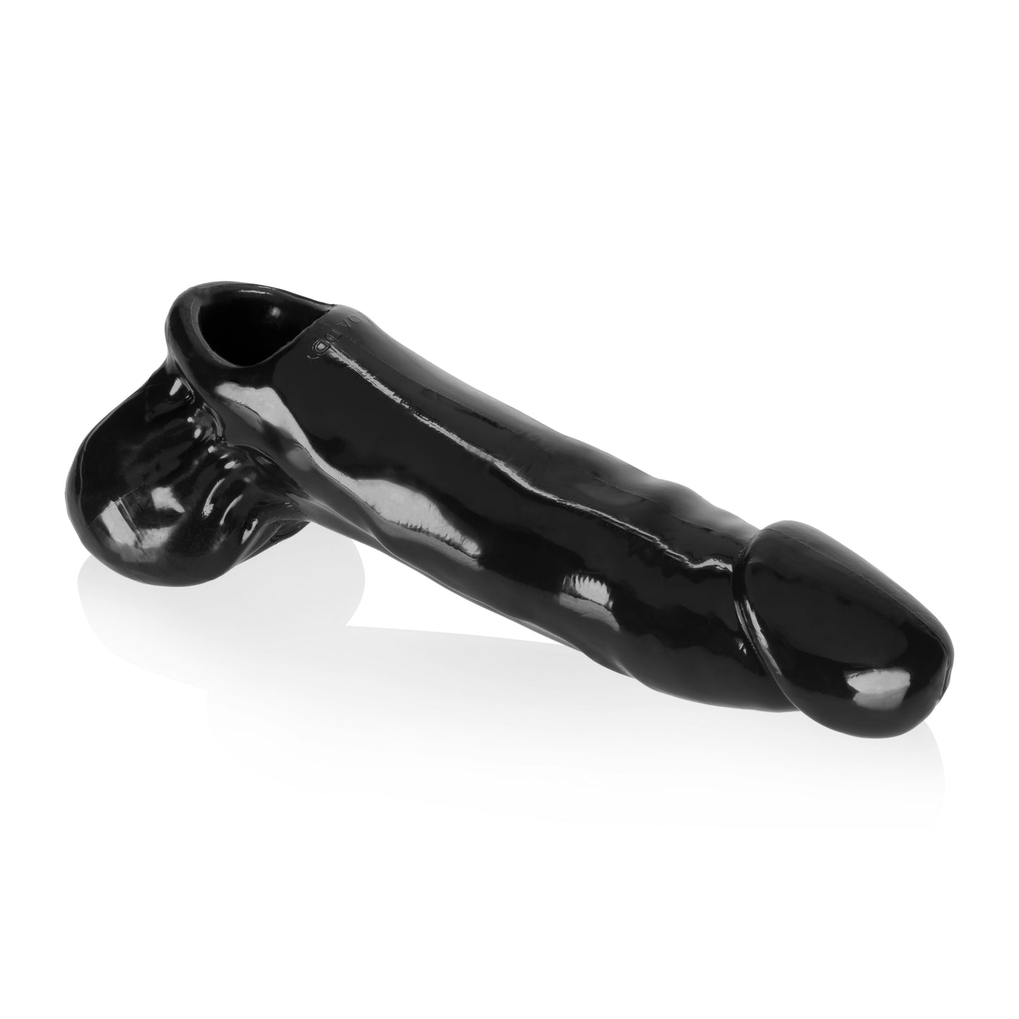 Daddy Cocksheath with Balls Black 10 Inch