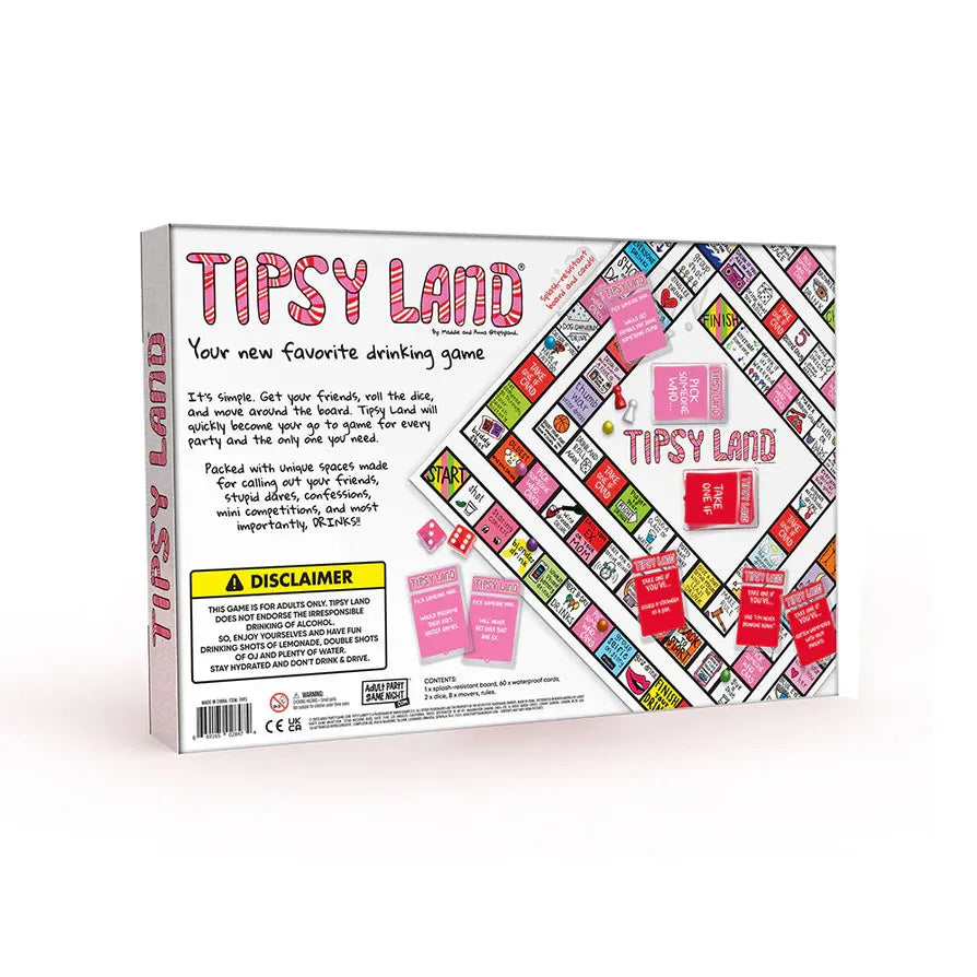 Tipsy Land – Party Drinking Board Game