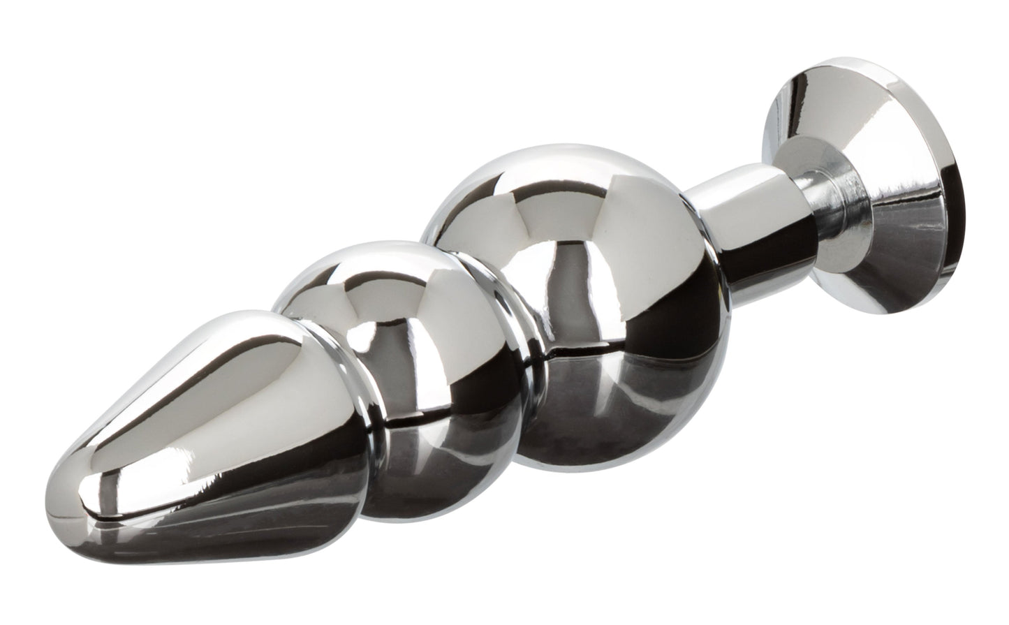 Star Fucker Beaded Plug With Stretchy Black Silicone Dual Enhancer and Silver Metal Probe