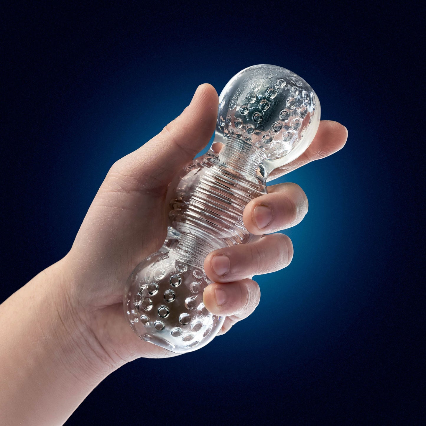 Rize Feelz (Clear) – Textured Sleeve Masturbator