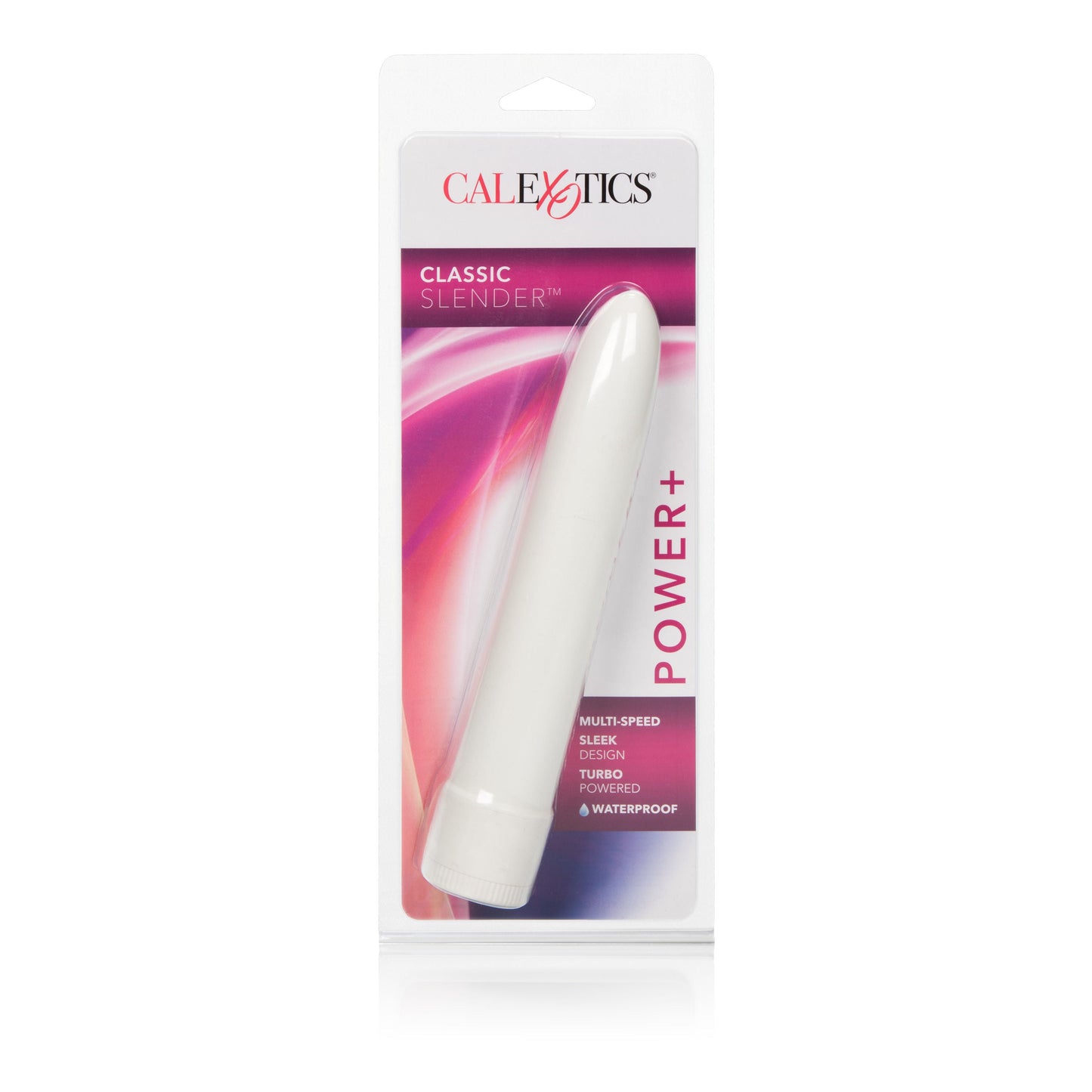 CalExotics Classic Slender White Vibrator Sleek and Powerful